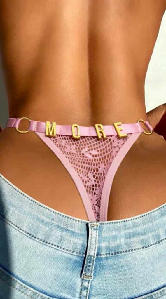 Tanga letras MORE rosa SH-692719-ROS-L - miniatura 2