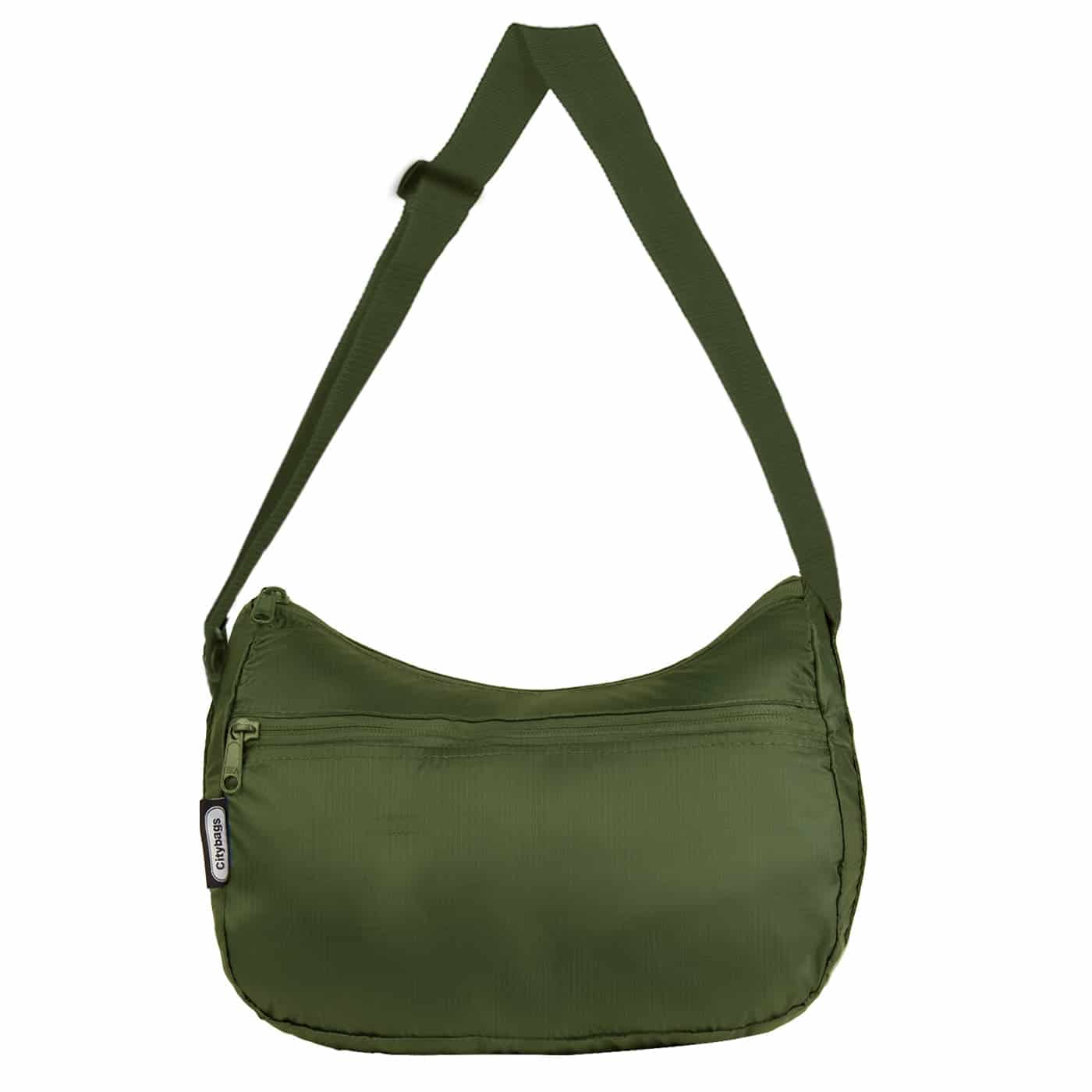 Bolso City Manos Libres Plegable Verde Militar - miniatura 1