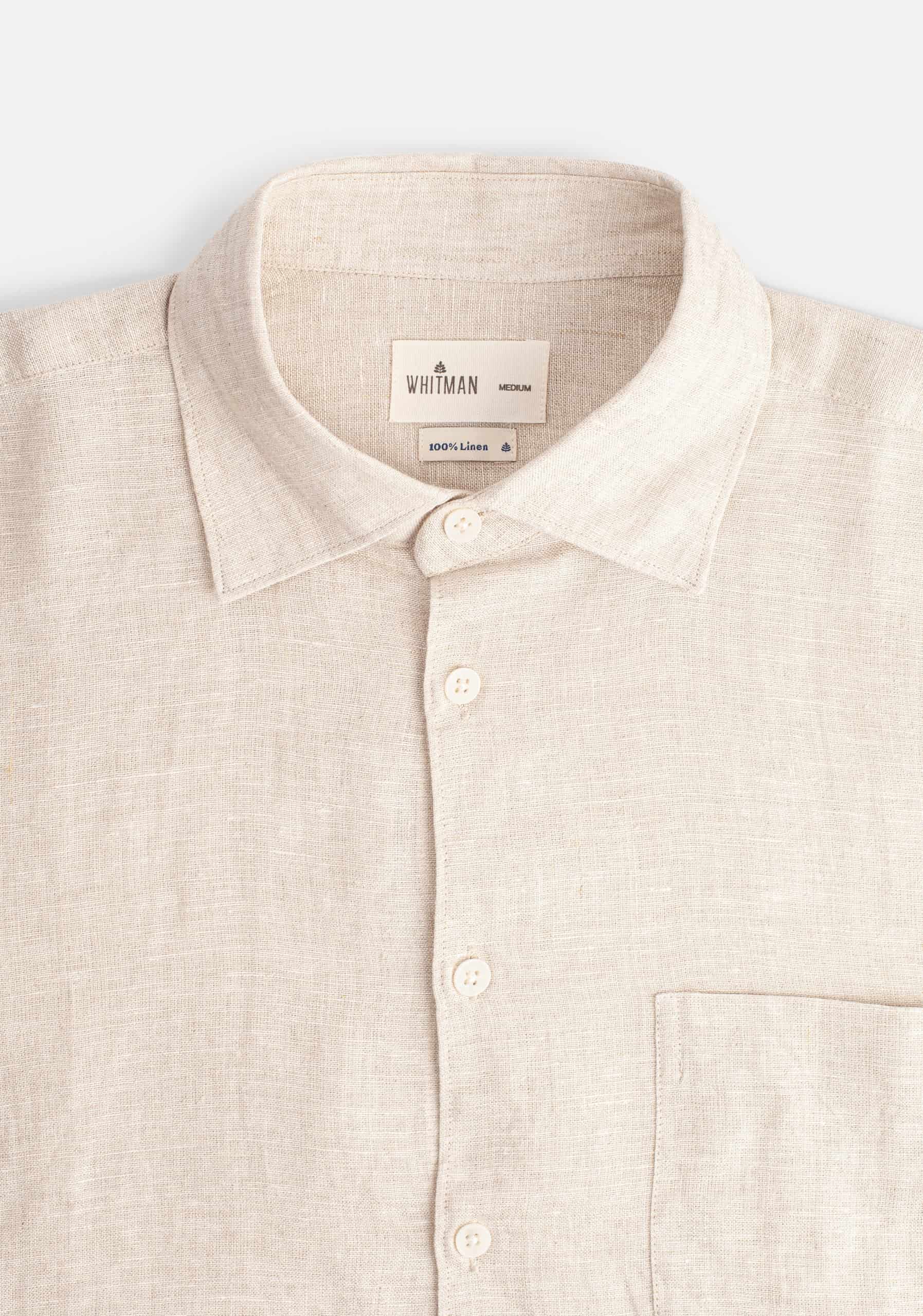 Camisa H Boxy Lino Avena - miniatura 2