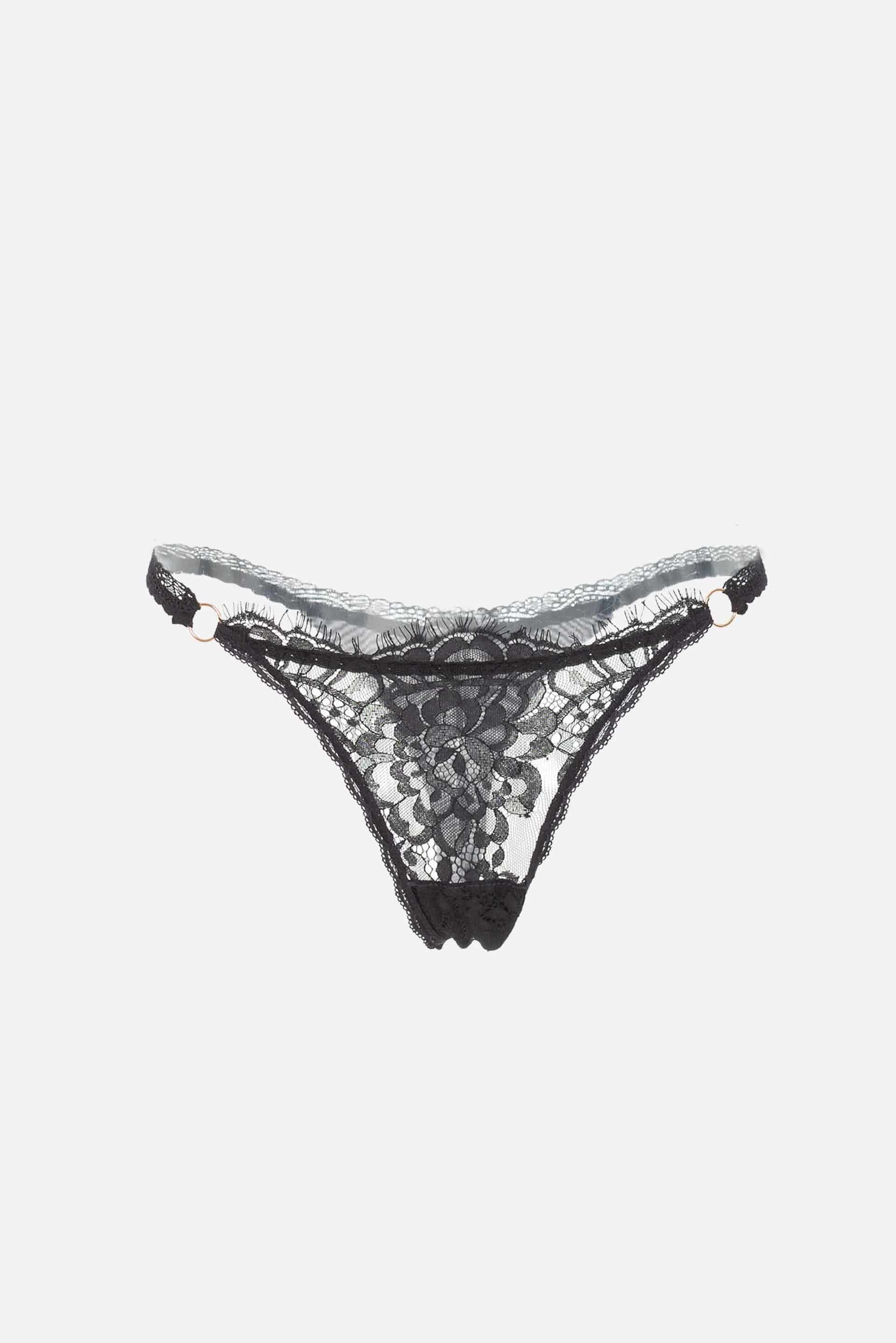 BRASILERA HILO SEXY ELLIPSE NEGRO - miniatura 4