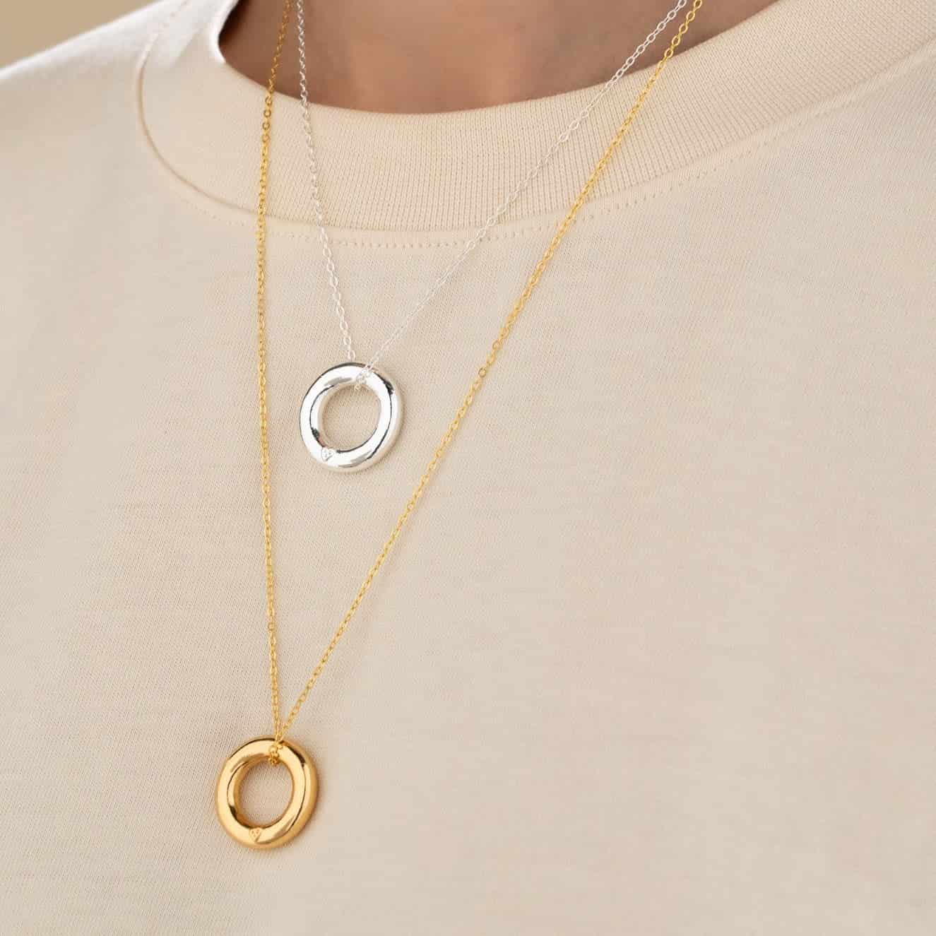 Set Collar + Aretes Circulos - miniatura 1
