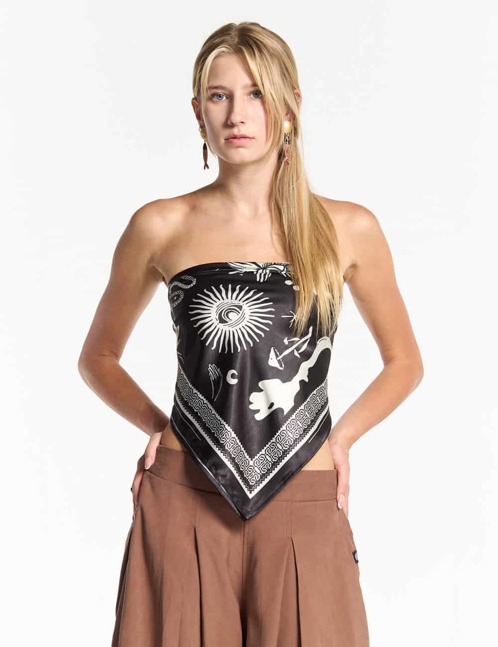 Pañoleta  Noche  negro Unisex - miniatura 2