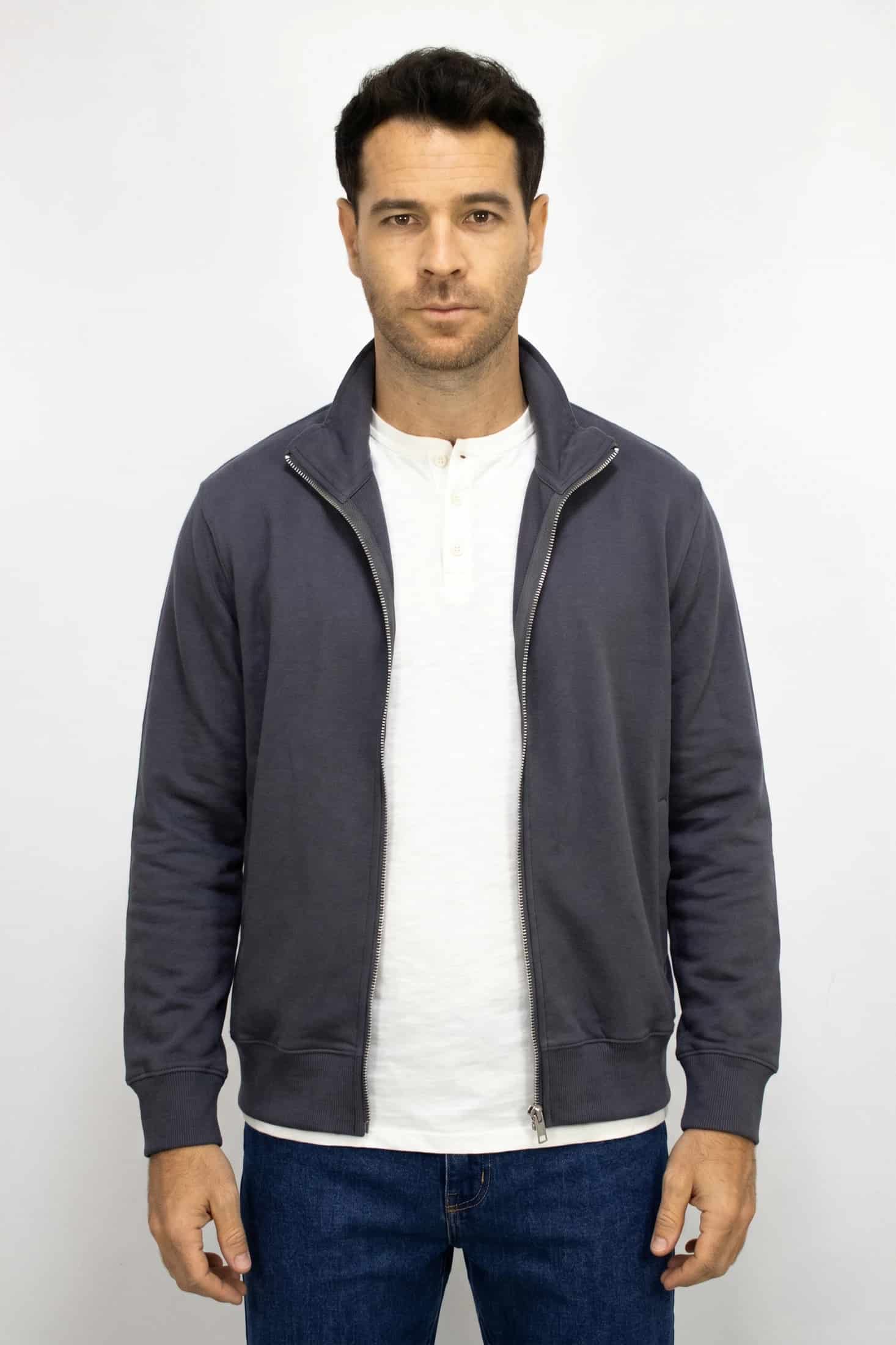 Saco gris con Cremallera para hombre - miniatura 4