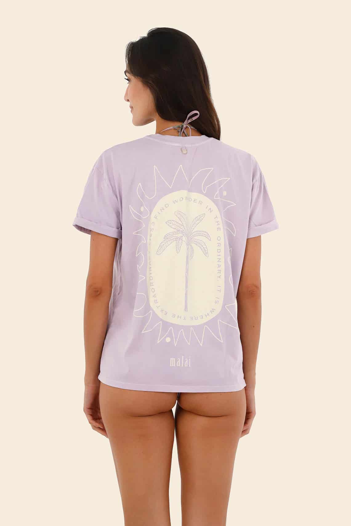 Flowing Orchid Overzise T Shirt - miniatura 3