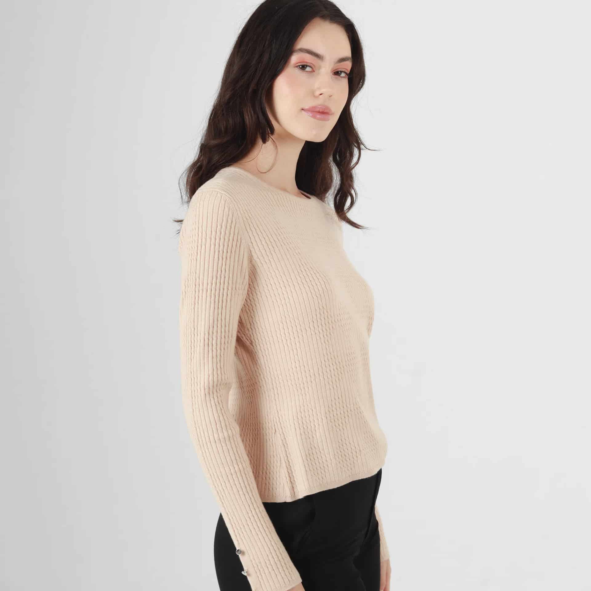 Sweater Cuello Redondo Manga Larga - miniatura 2