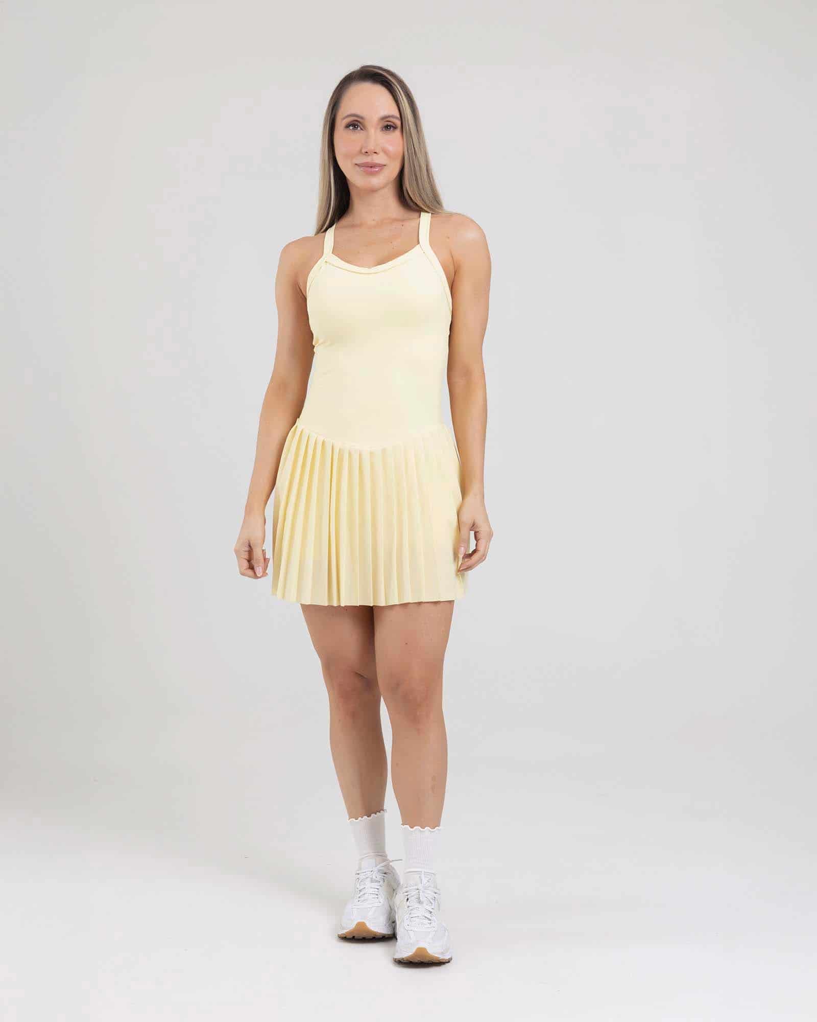 Enterizo falda court glow amarillo mantequilla tropi FIBER - miniatura 2