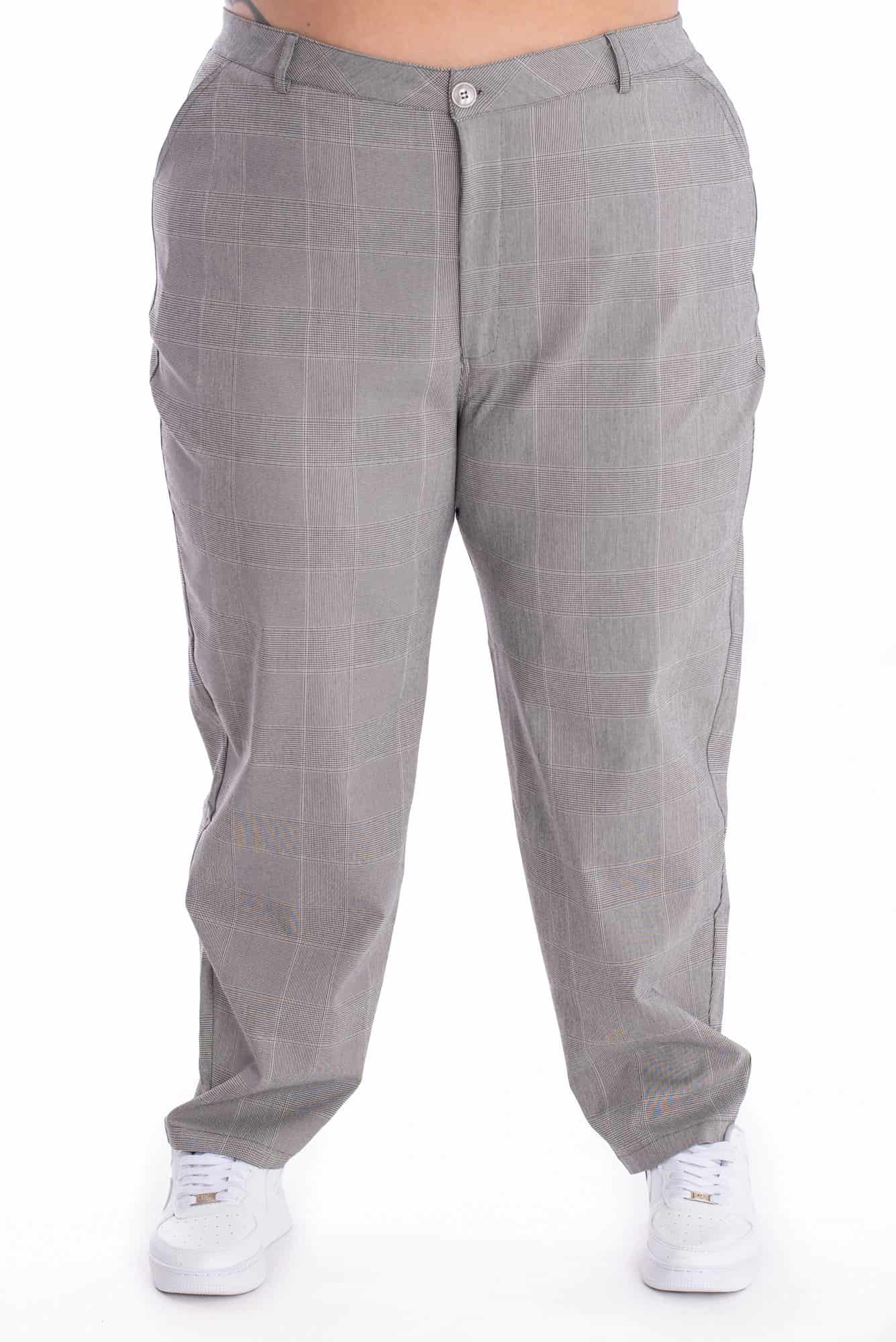 Pantalón Cuadros Gris - miniatura 4