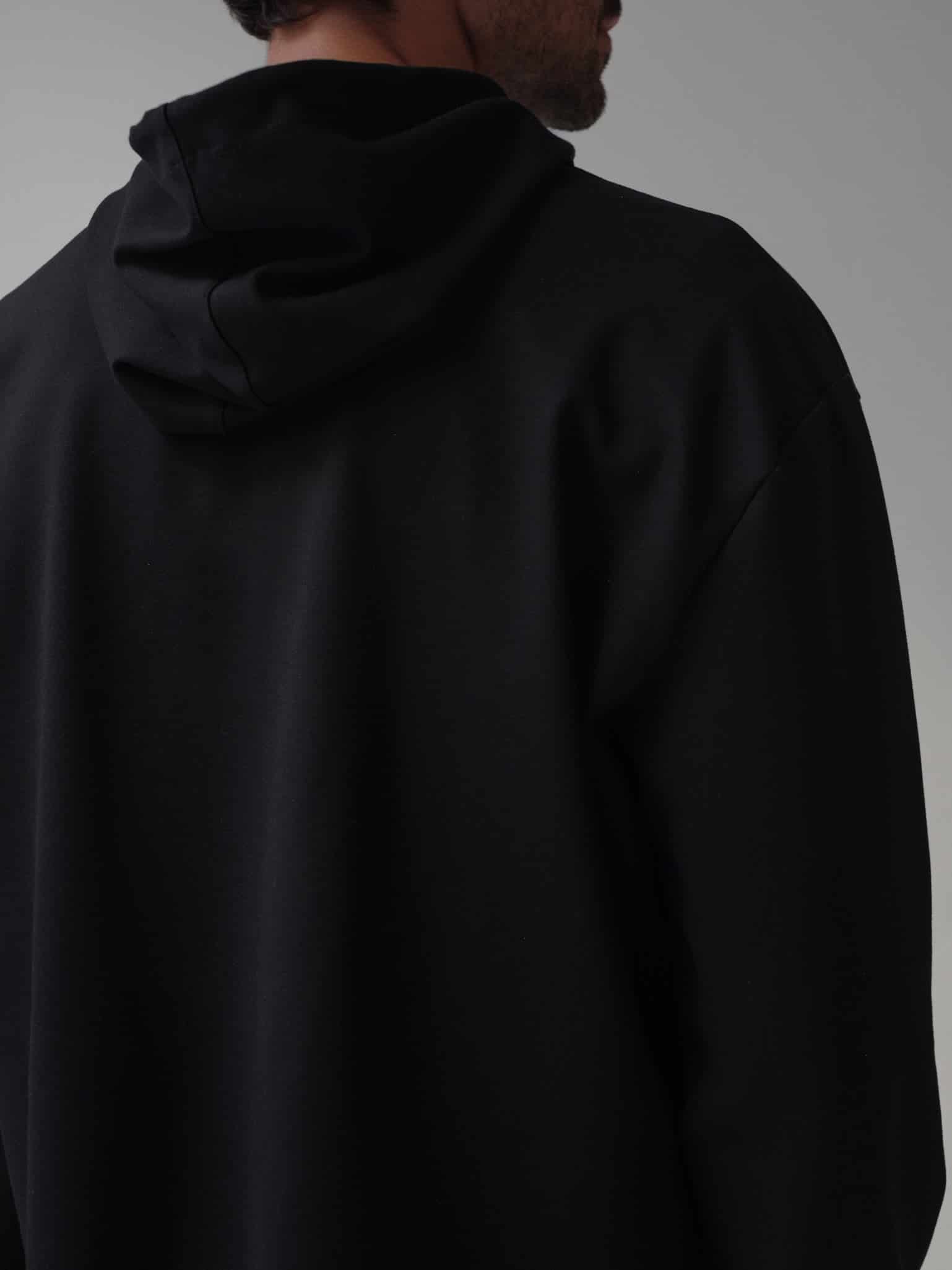 CUT CLEAN HOODIE - BLACK - miniatura 8