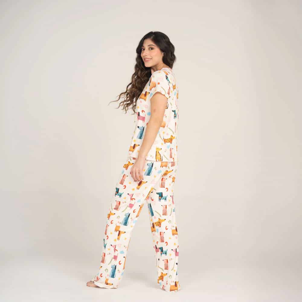 Conjunto de pijama pantalón largo  Cachorros. - miniatura 2