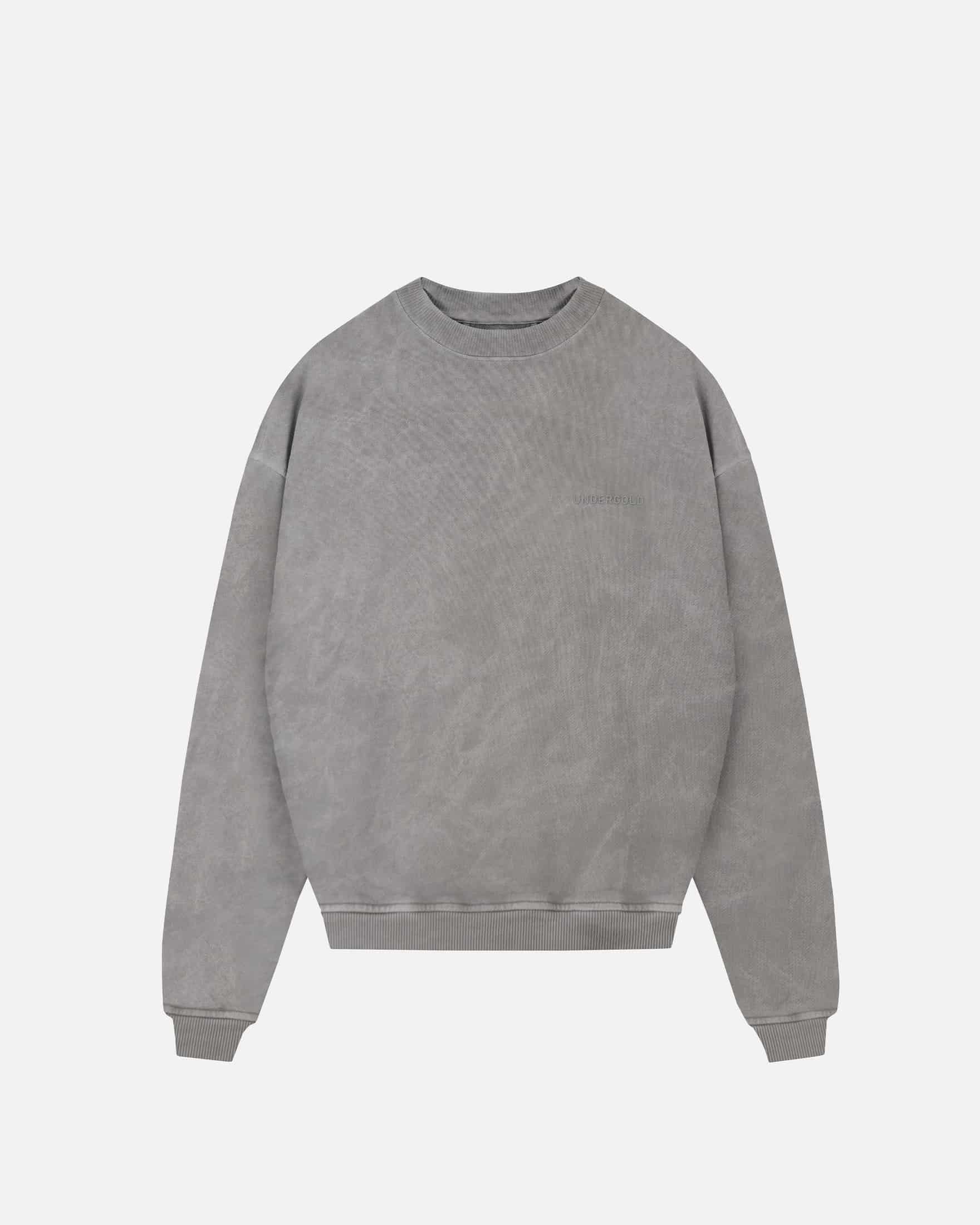 Line Logo Crewneck Washed Gray - miniatura 3