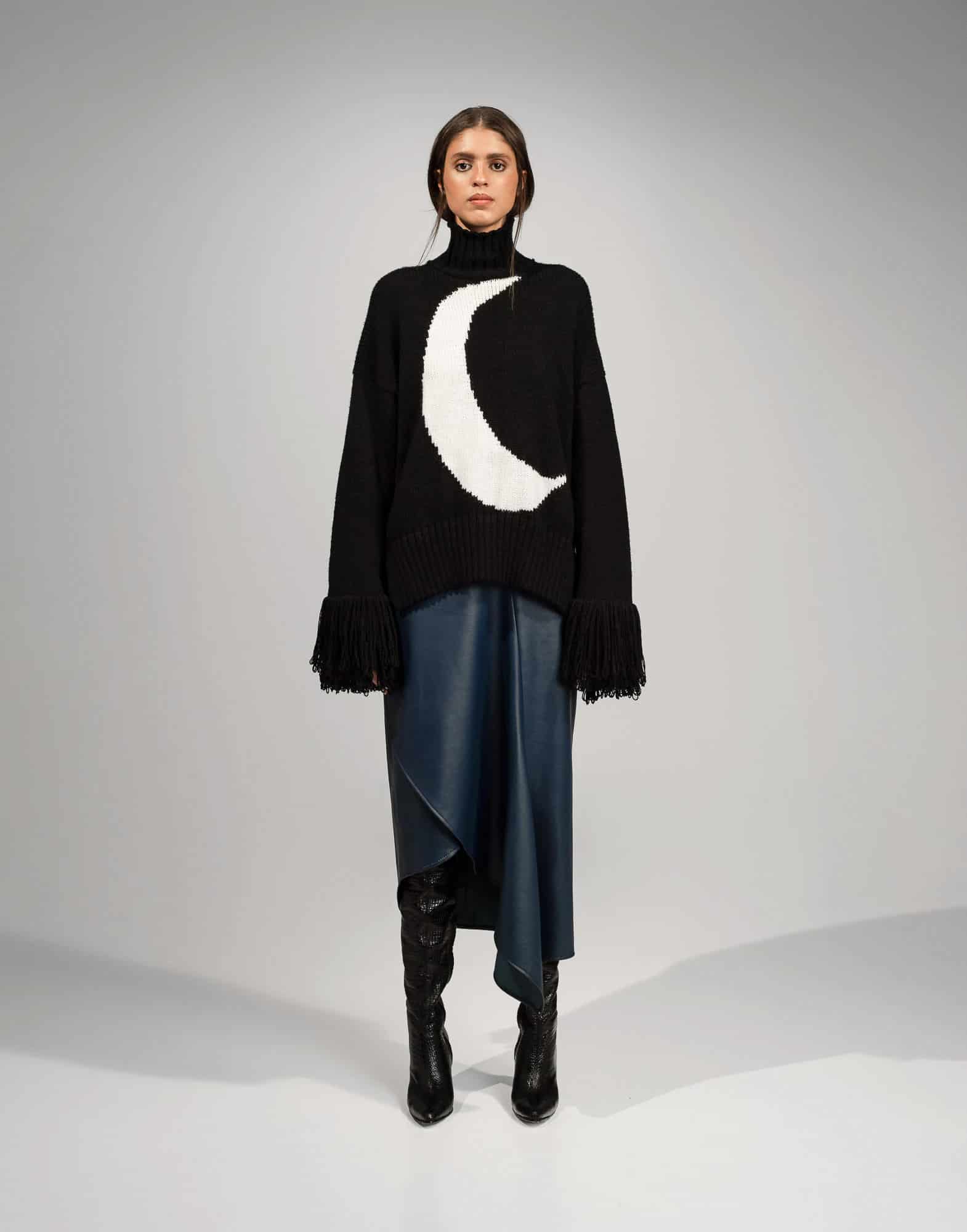 LEATHER PETAL SKIRT - miniatura 3