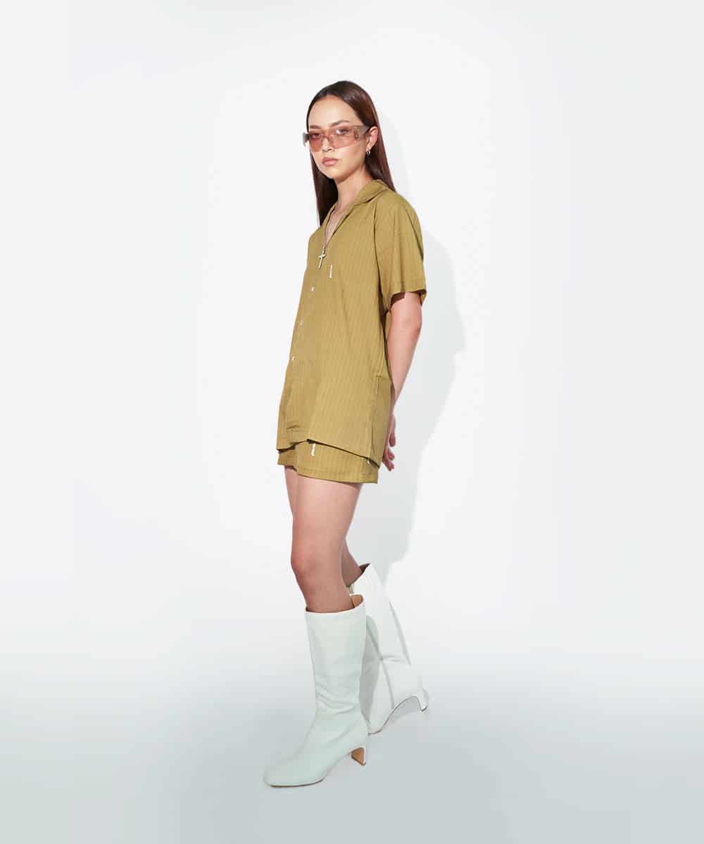 Camp Shirt in Green Pinstripe - miniatura 5