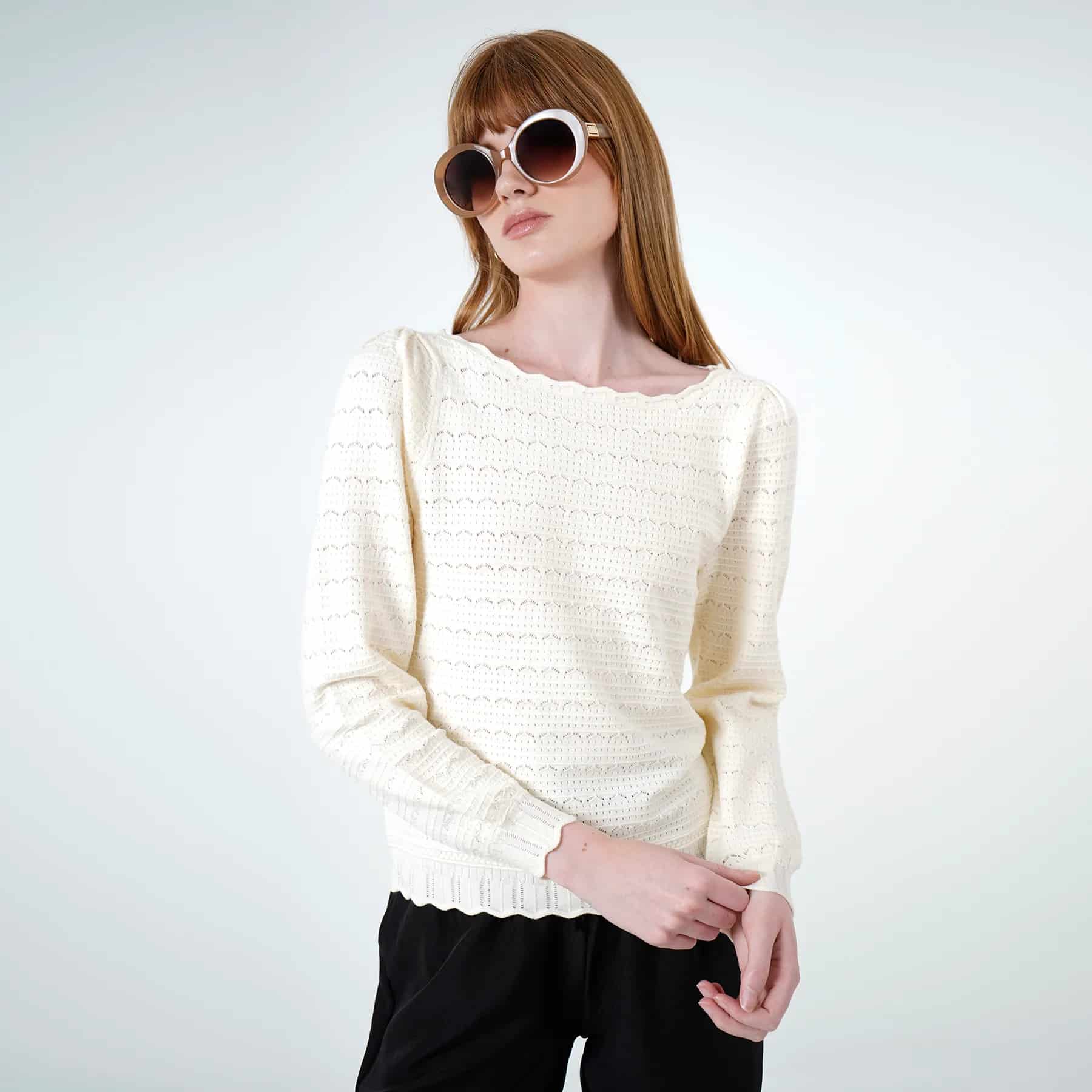 Sweater Cuello Camisero Manga Larga - miniatura 1