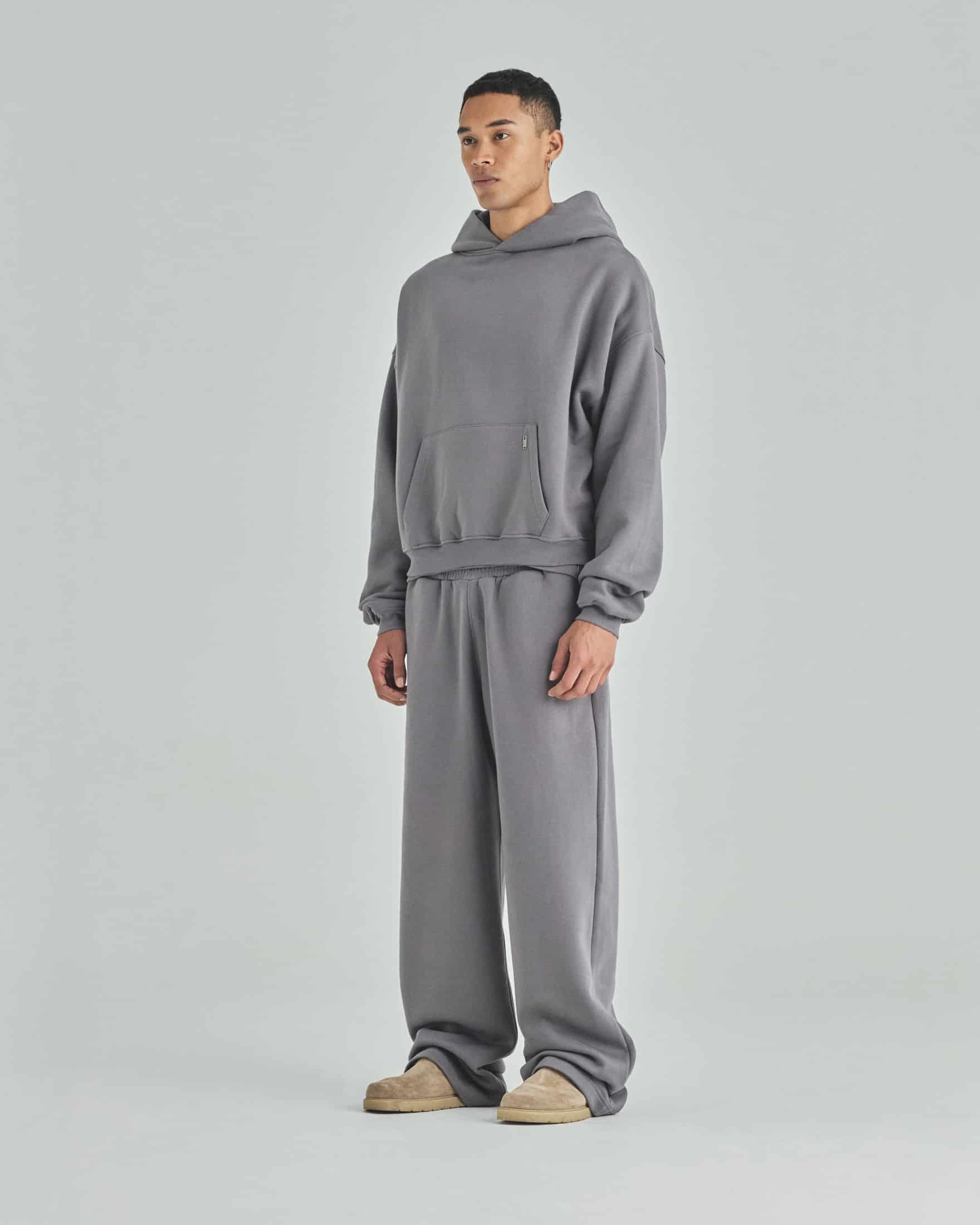 Blanks Boxy Fit Hoodie Gray - miniatura 7