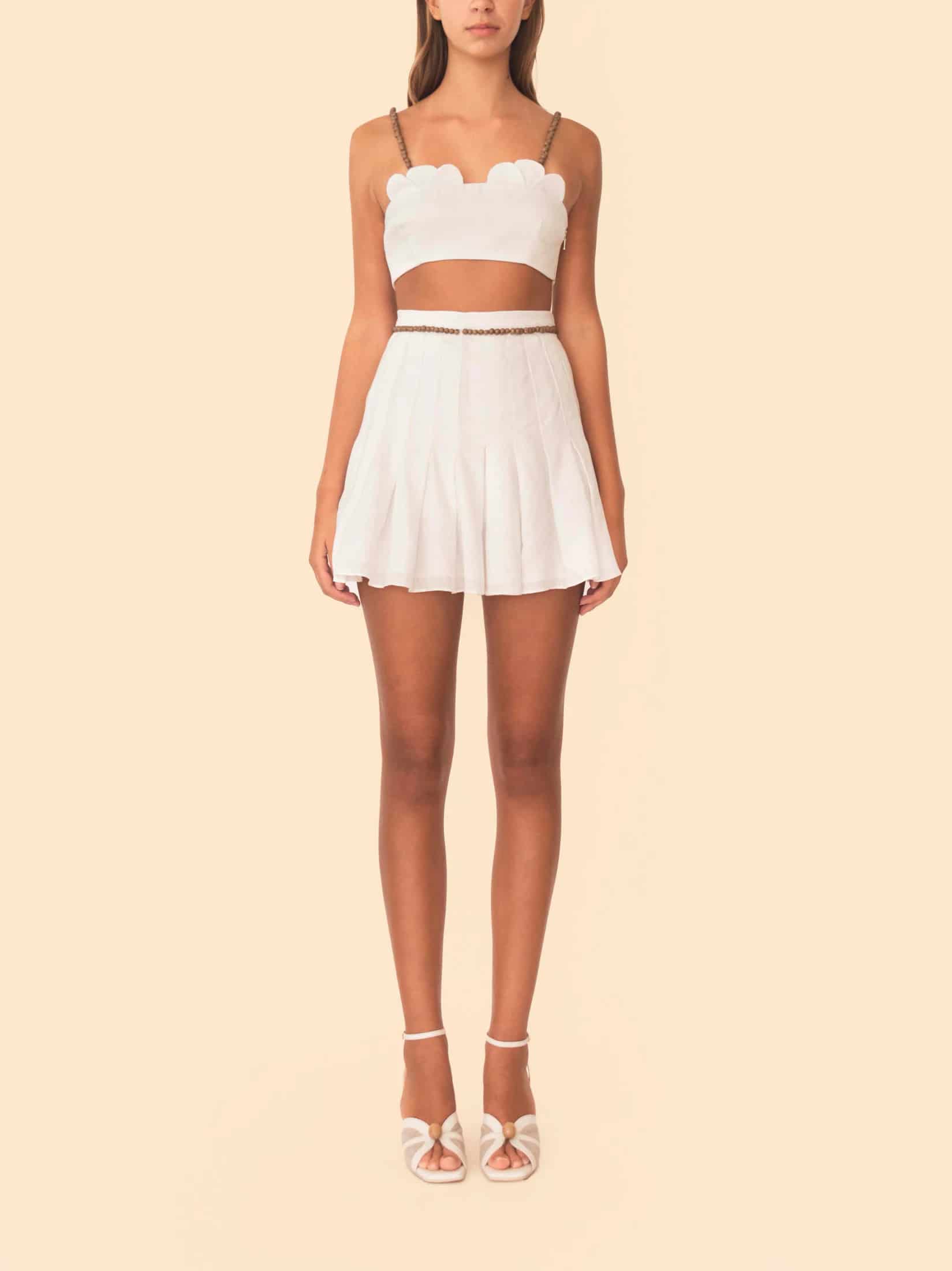 YARA SKIRT IVORY - miniatura 2