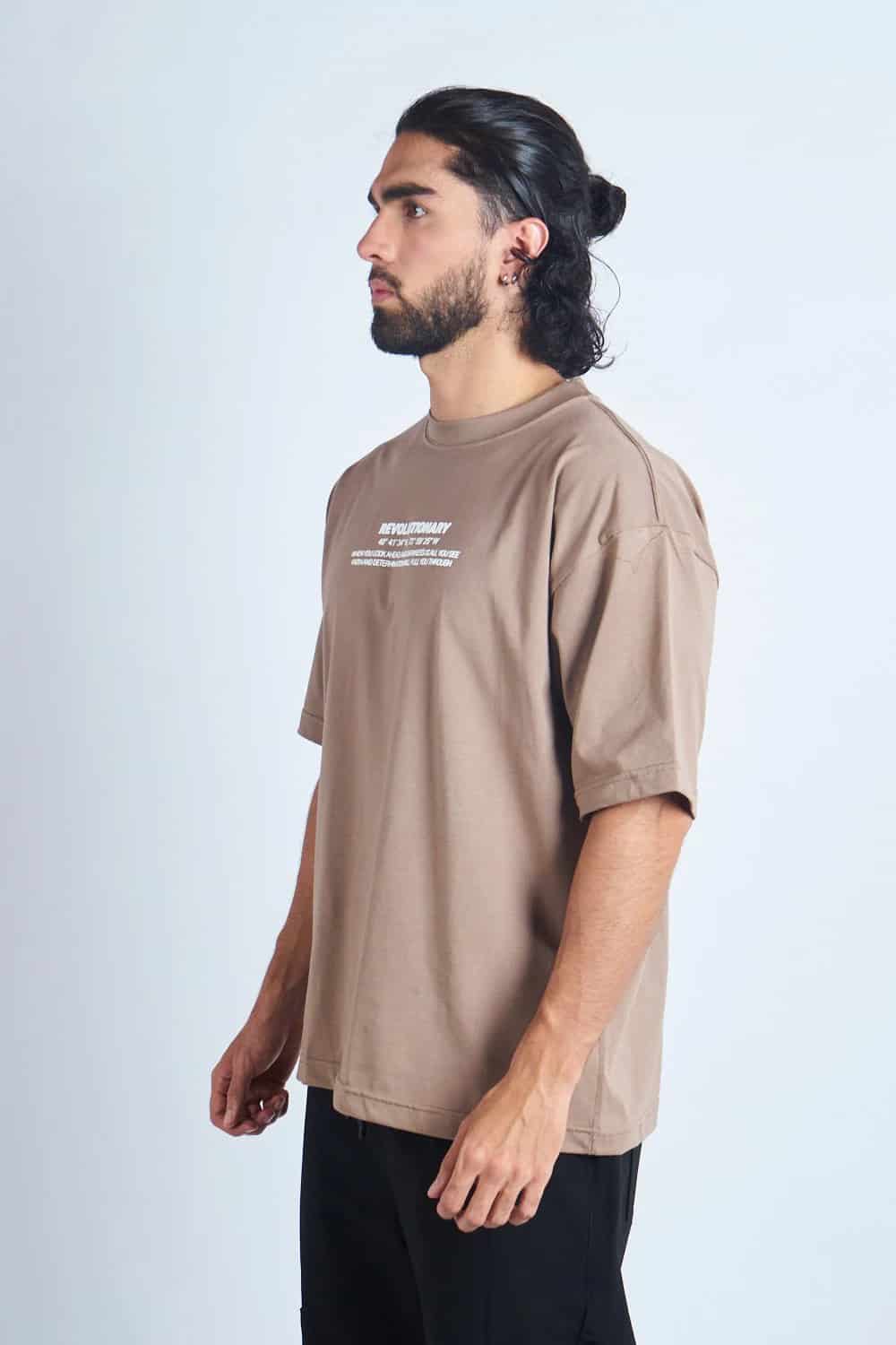 CAMISETA OVERSIZE CAQUI [DROP 0:0] - miniatura 4