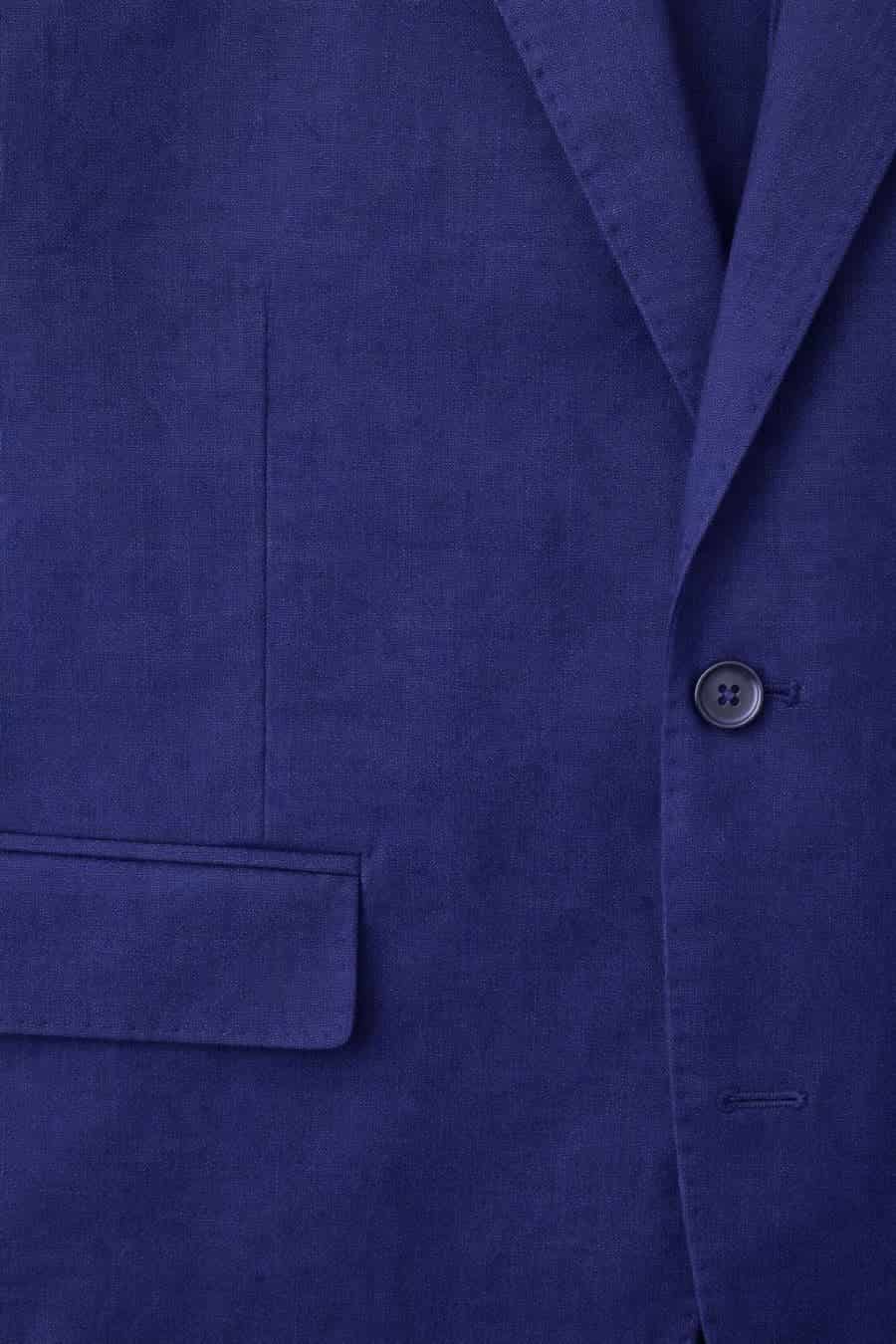 Men's mixed fabric navy vittorio set - miniatura 7