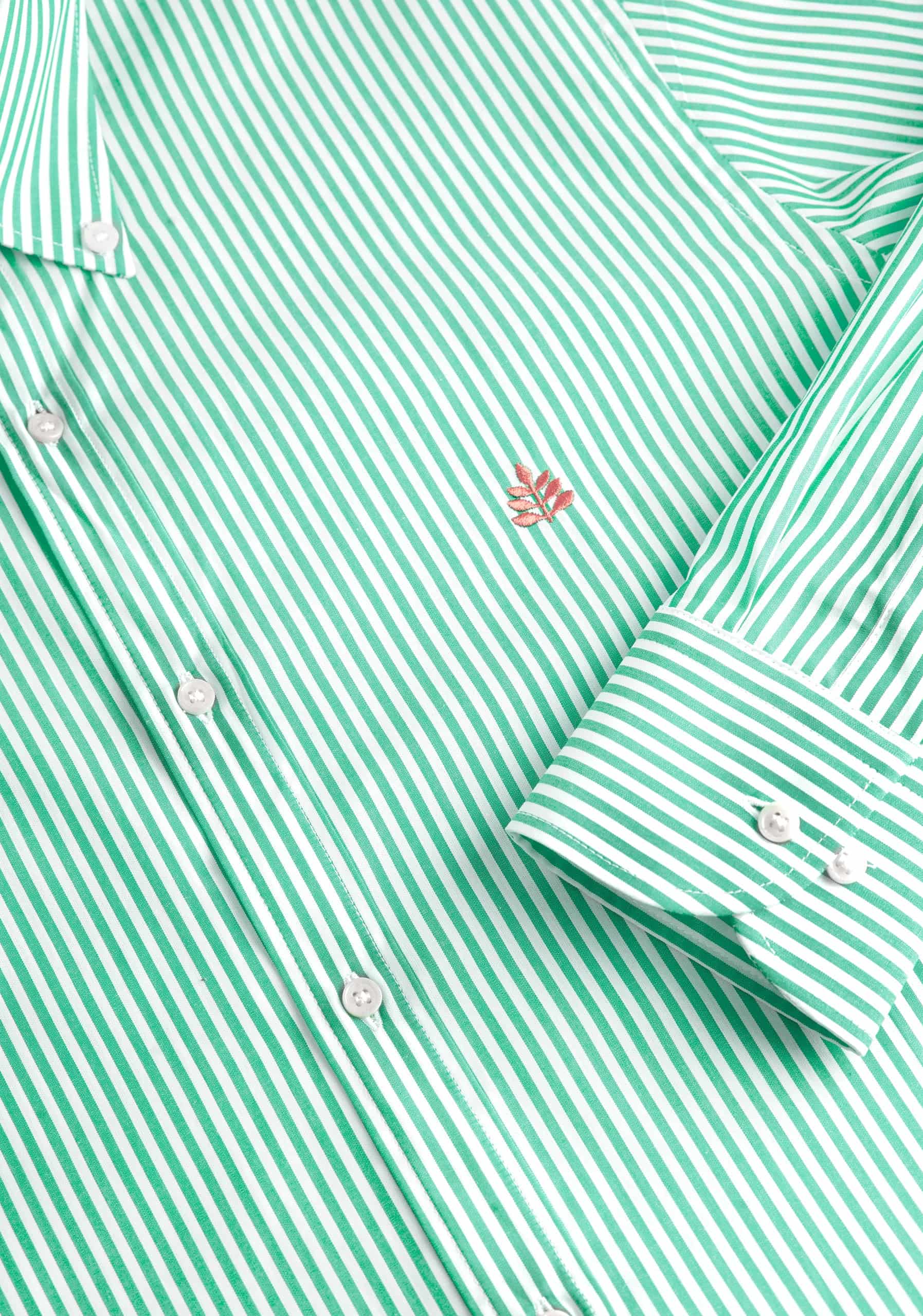 Camisa H CBD Rayas L-Sal Verde Medio - miniatura 2