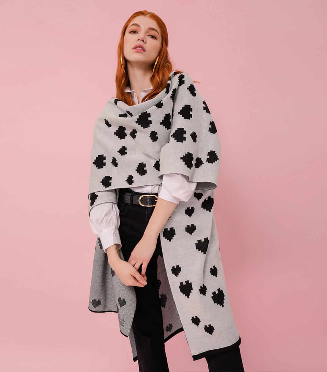 Poncho Cuore Crema - miniatura 1