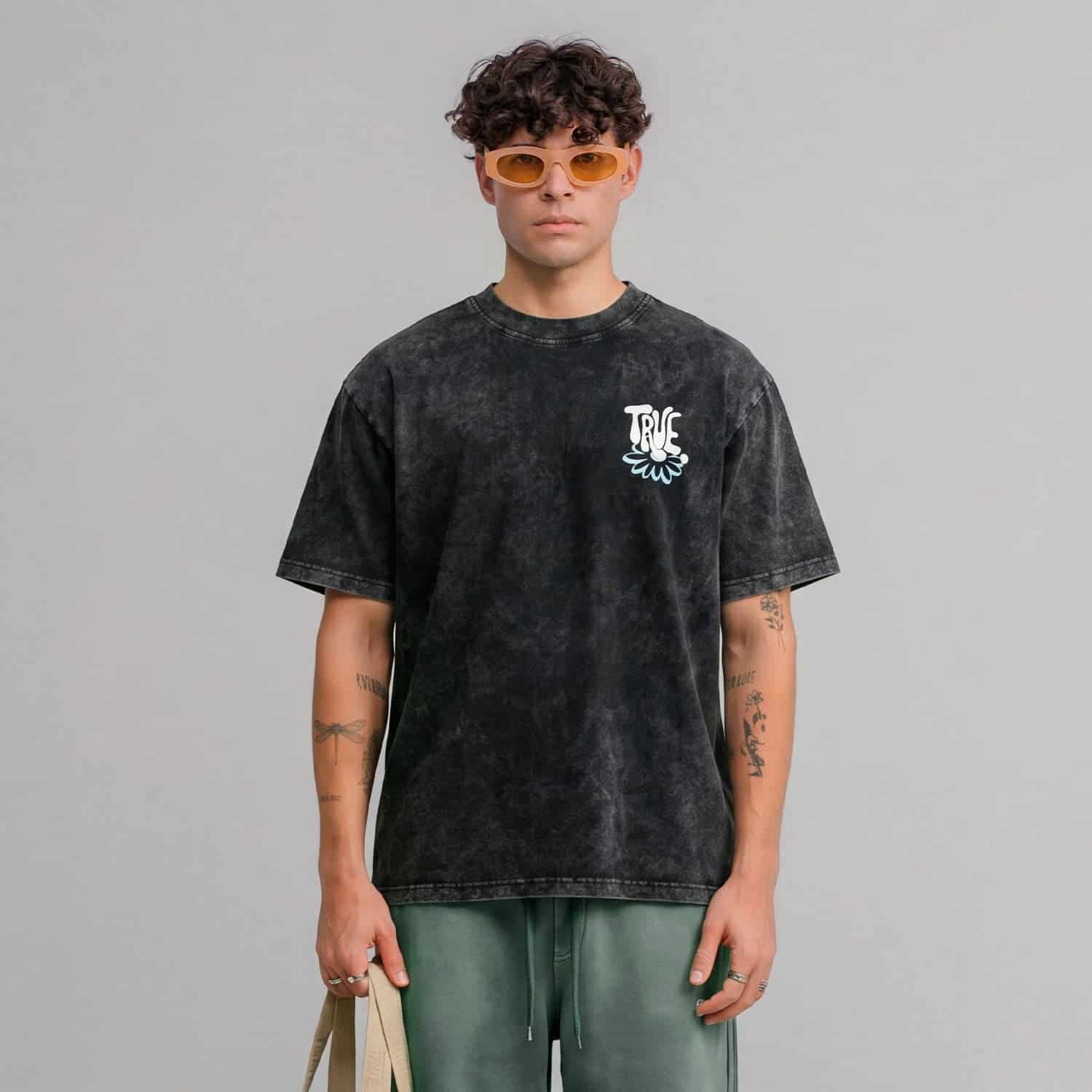 Bloom Boxy T-Shirt - Washed Black - miniatura 2
