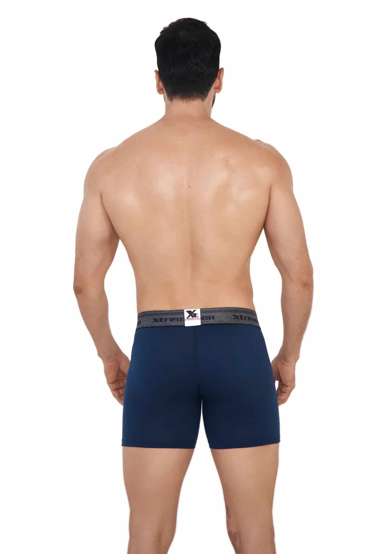BOXER ALGODÓN PINZA UP F/ENTERO  AZUL OSCURO - miniatura 2