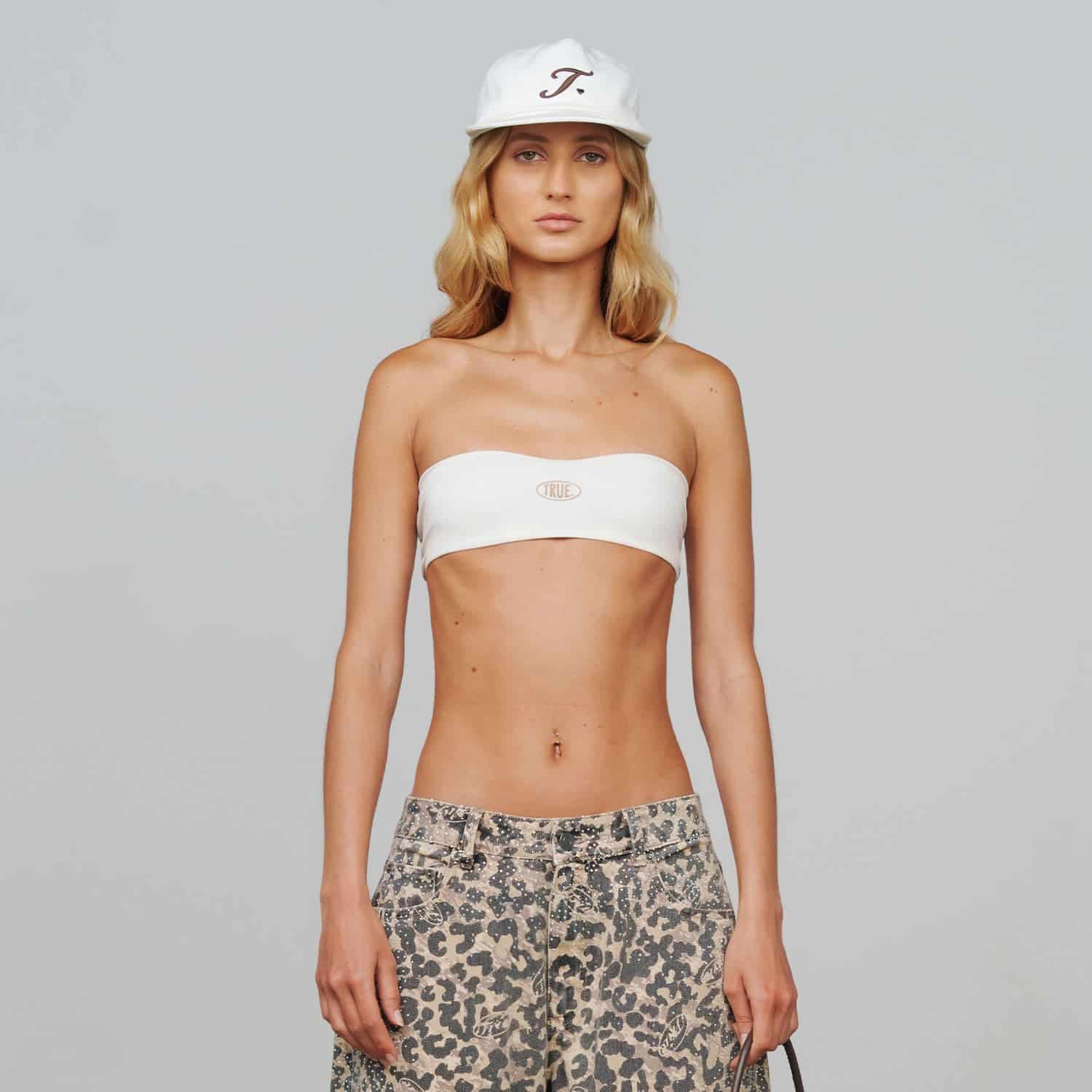 Don't Fake It Bandeau Top - Cream - miniatura 2