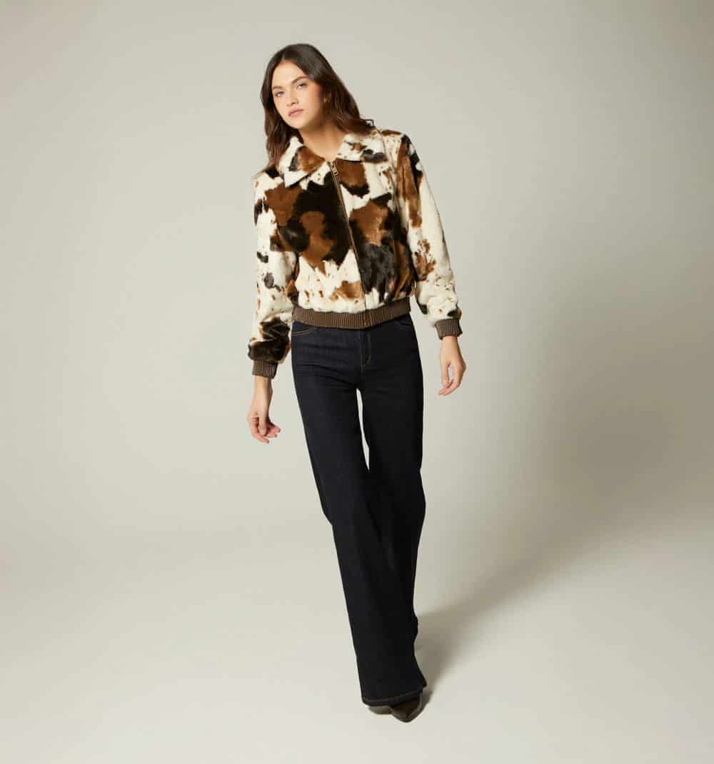 Chaqueta estampado vaca - miniatura 1