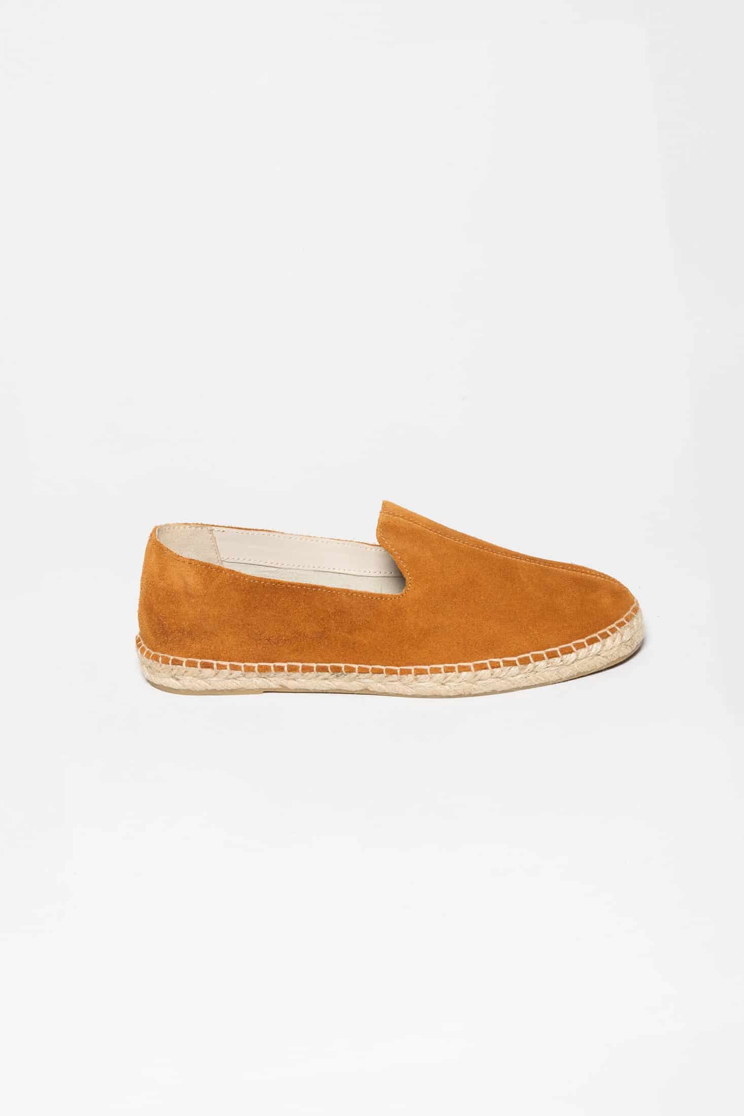 Men's leather espadrille camel - miniatura 1