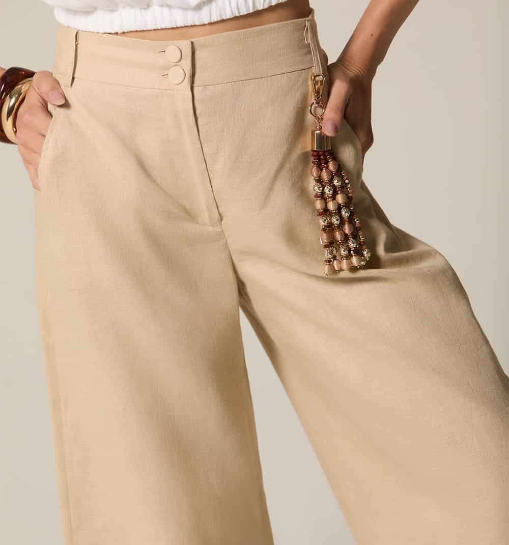 Pantalon tiro alto culotte - miniatura 8