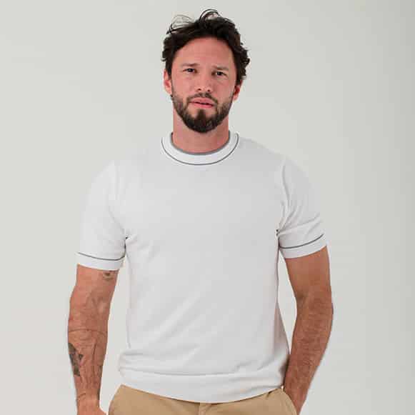 T-SHIRT MODA TEJIDO HOMBRE - miniatura 1