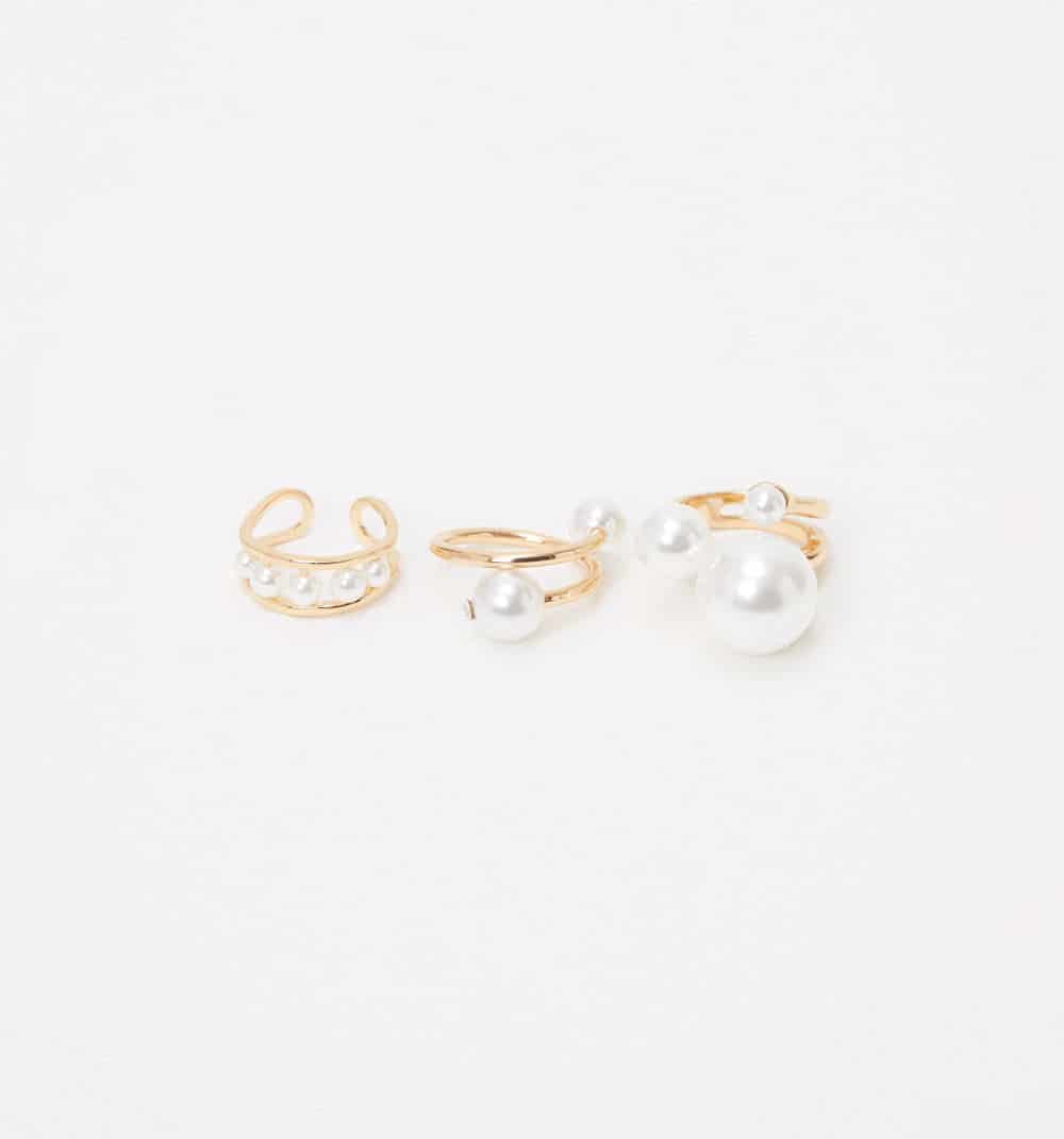 Anillos perlas set x3 - miniatura 1