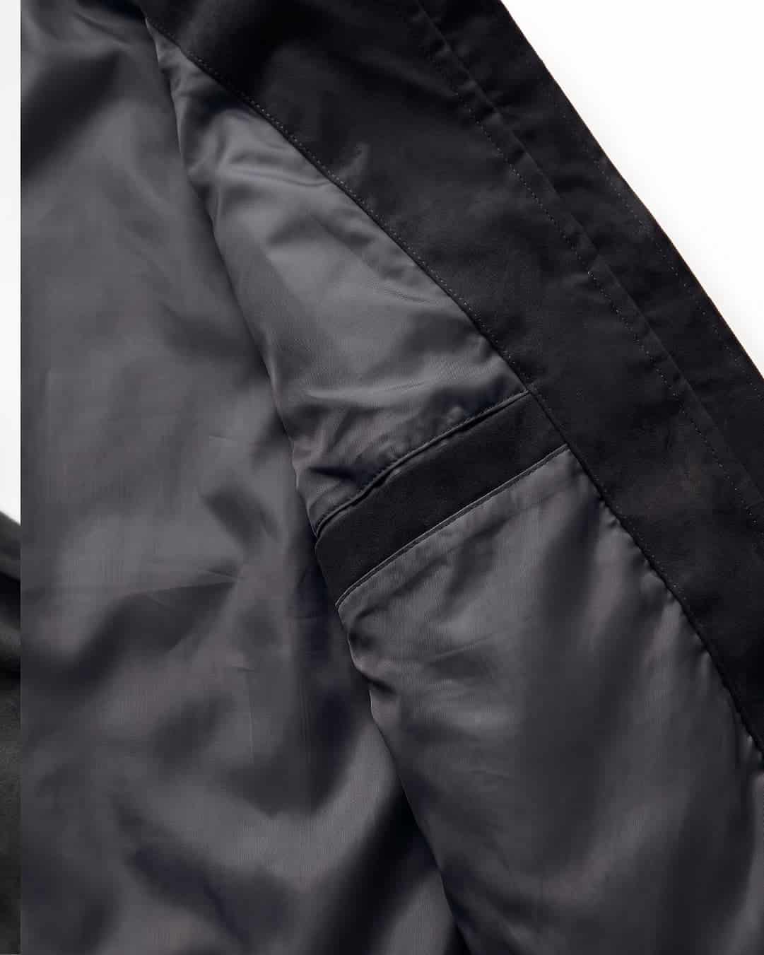 Chaqueta Cambridge Gamuza Negra Hombre - miniatura 6