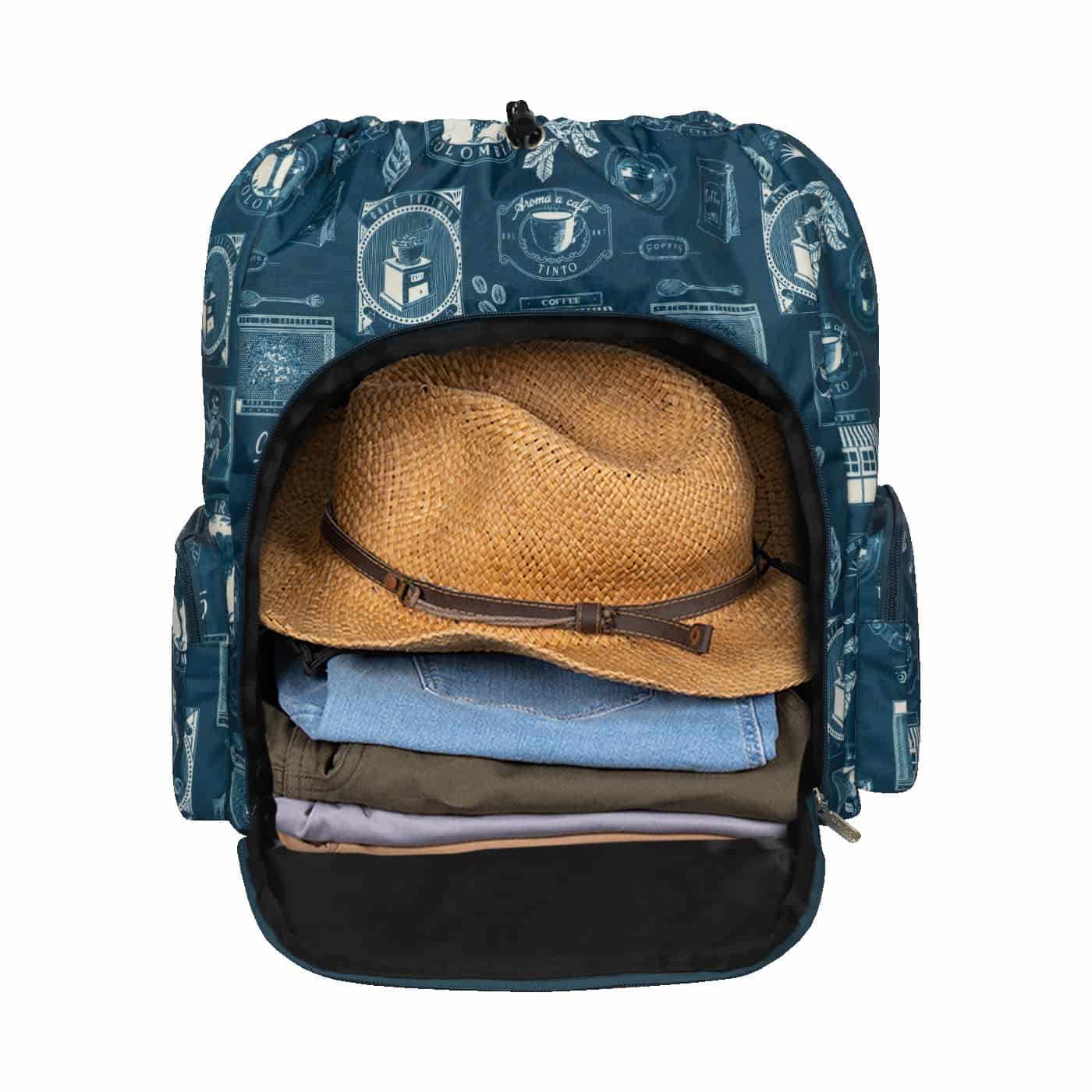 Morral Mochilero Pequeno  ULTRA Estampado Cafetero Citybags Multicolor - miniatura 5