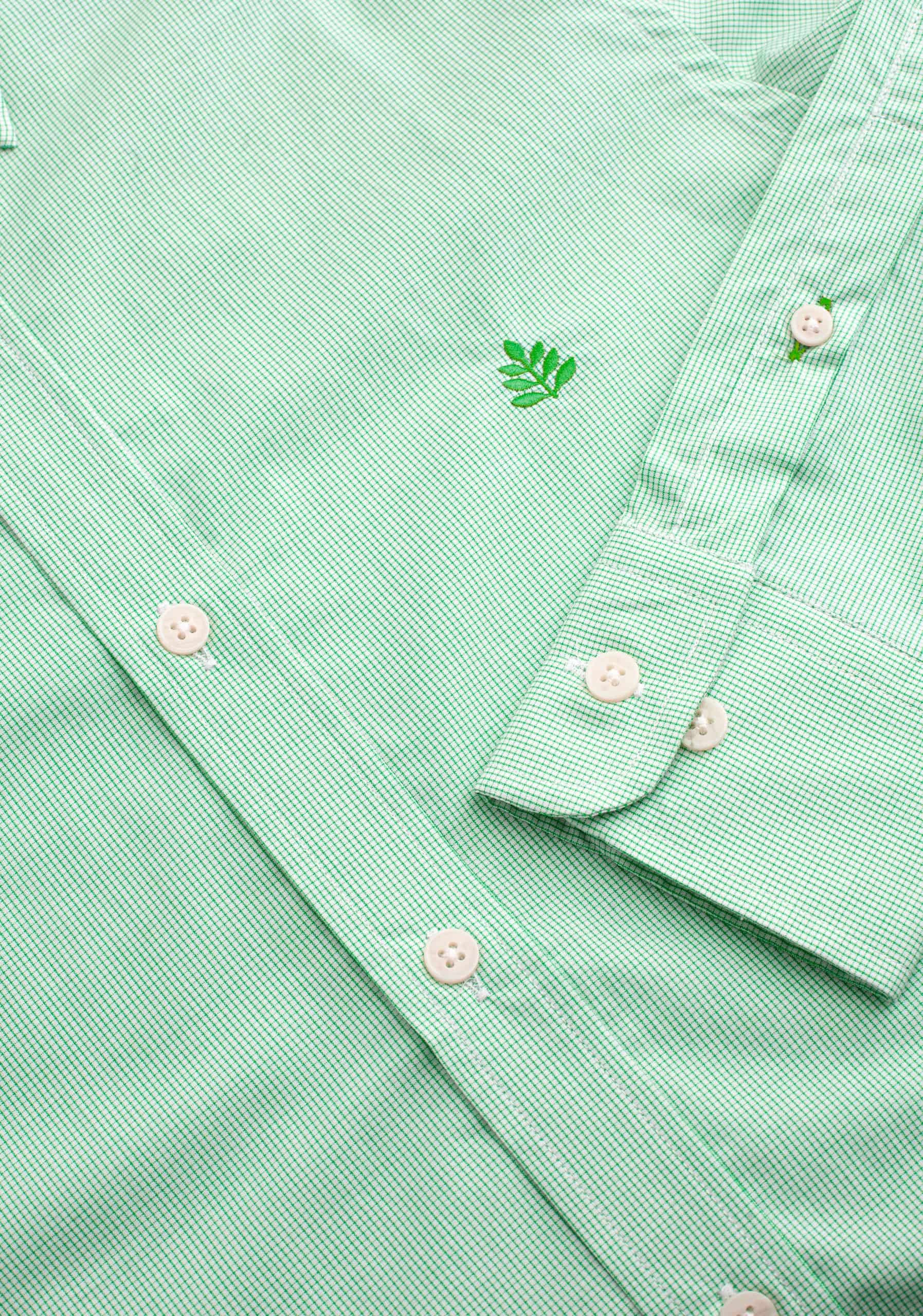 Camisa H CBD Cuadros Peq L-Atn Verde Claro - miniatura 3