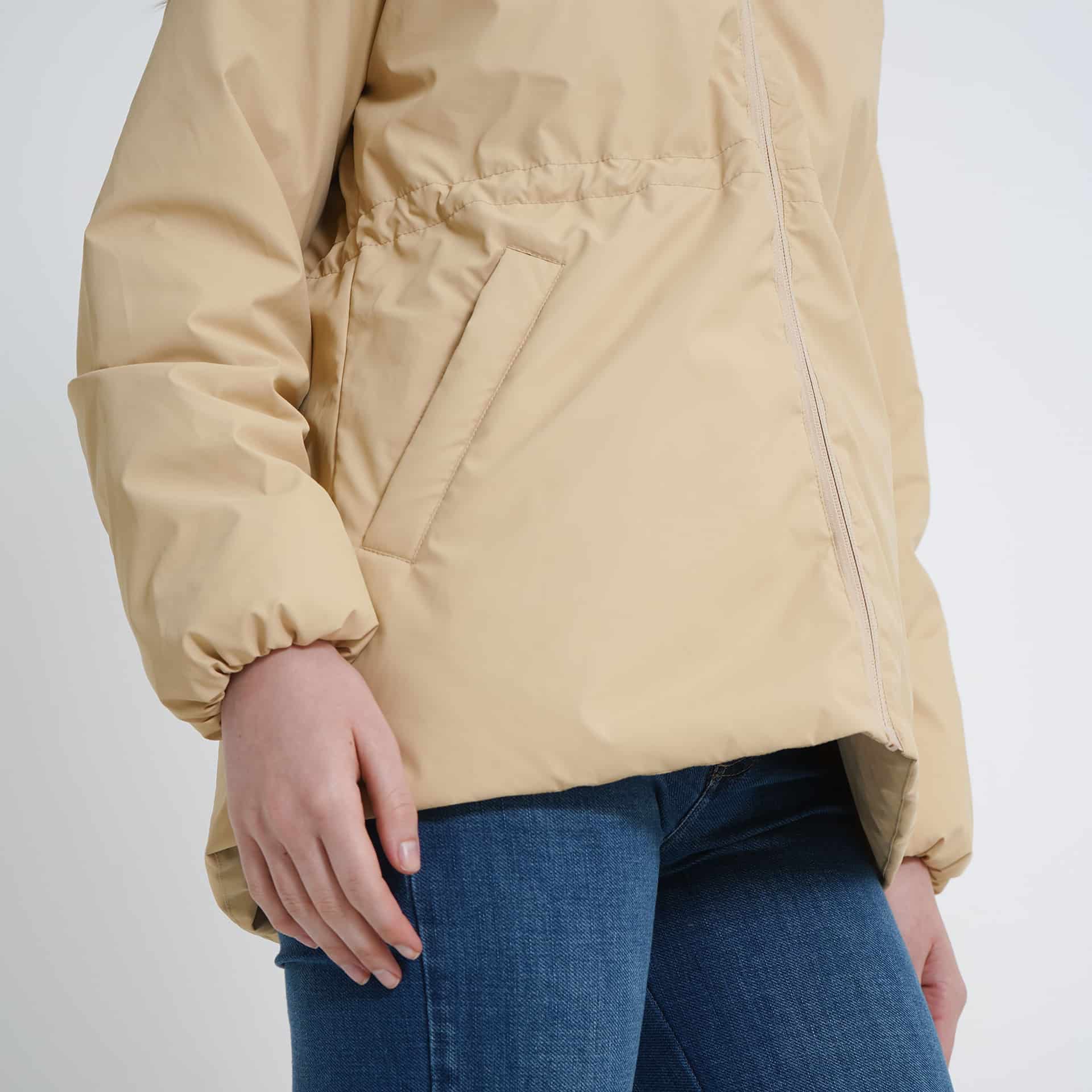 Chaqueta acolchada con capucha y ajuste en cintura - miniatura 2