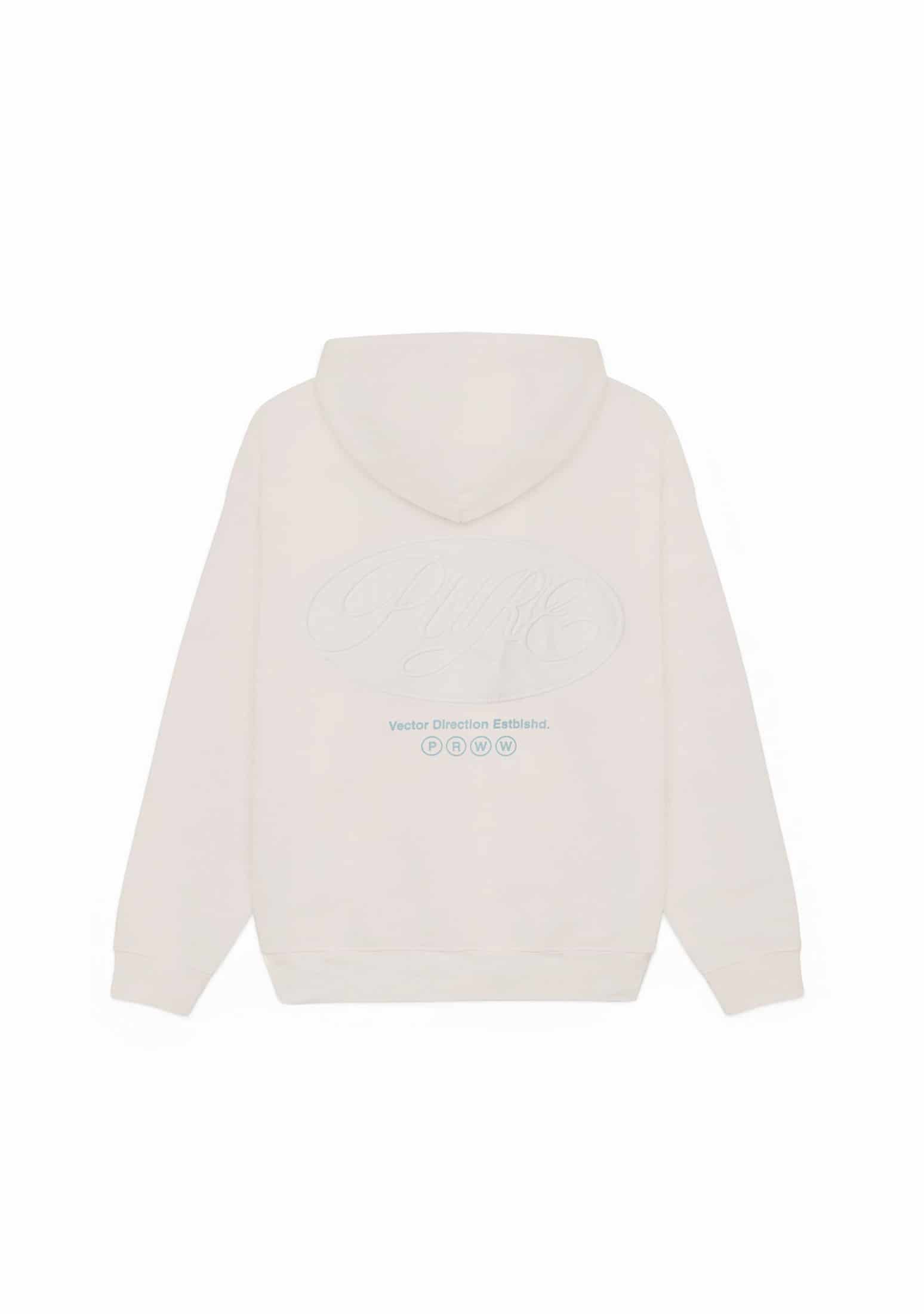 Across The Lines White Zip Hoodie - miniatura 1