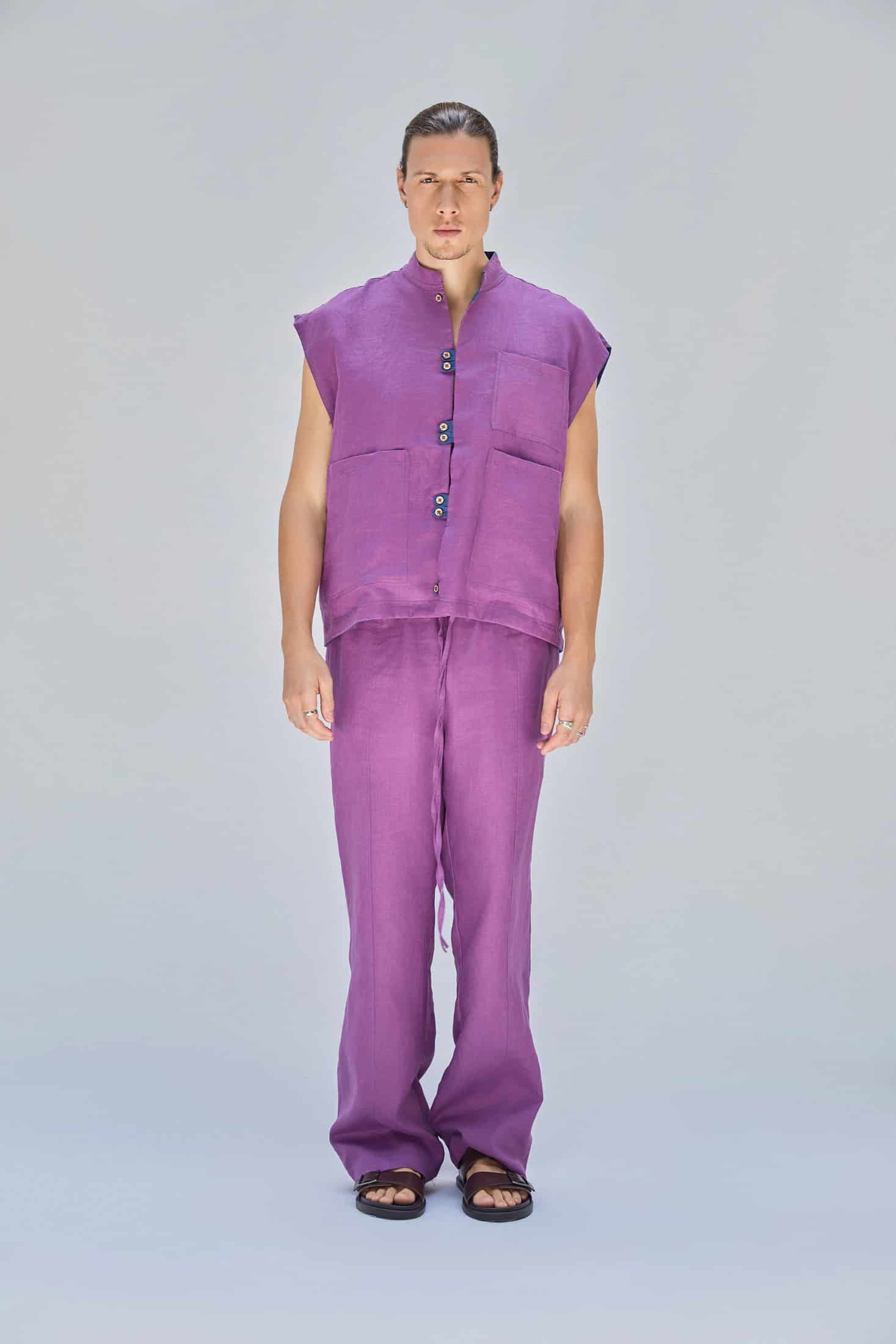 GEORGE PANTS PURPLE - miniatura 3