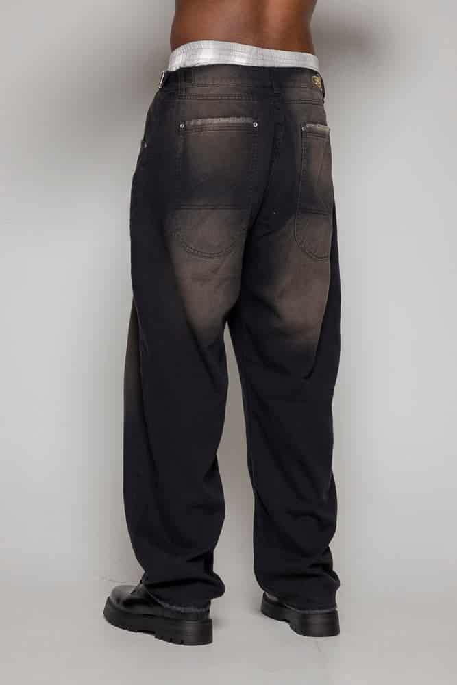 Baggy Courage Negro Desgastes - miniatura 9