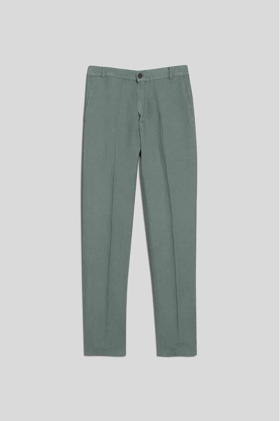 Men's linen pants grey donato - miniatura 1