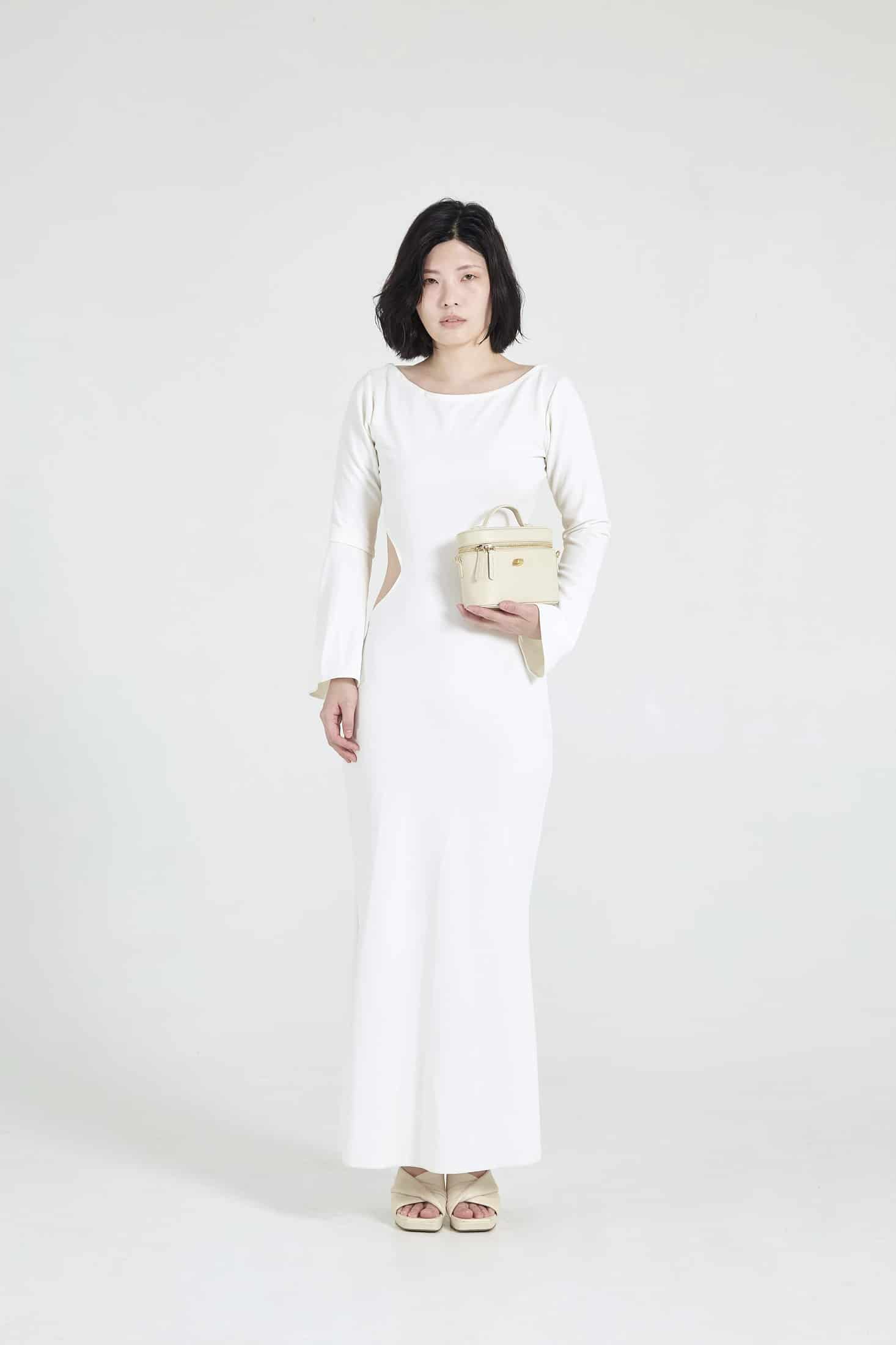 Petite Voyager Cream Leather Bag - miniatura 6
