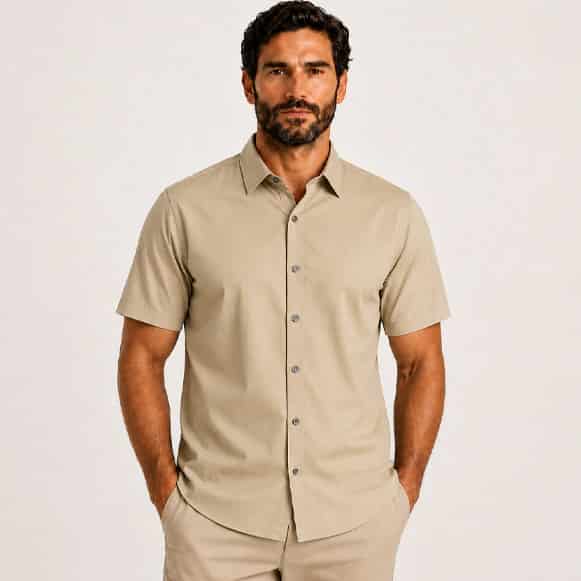 CAMISA MC 100% ALGODON HOMBRE - miniatura 4