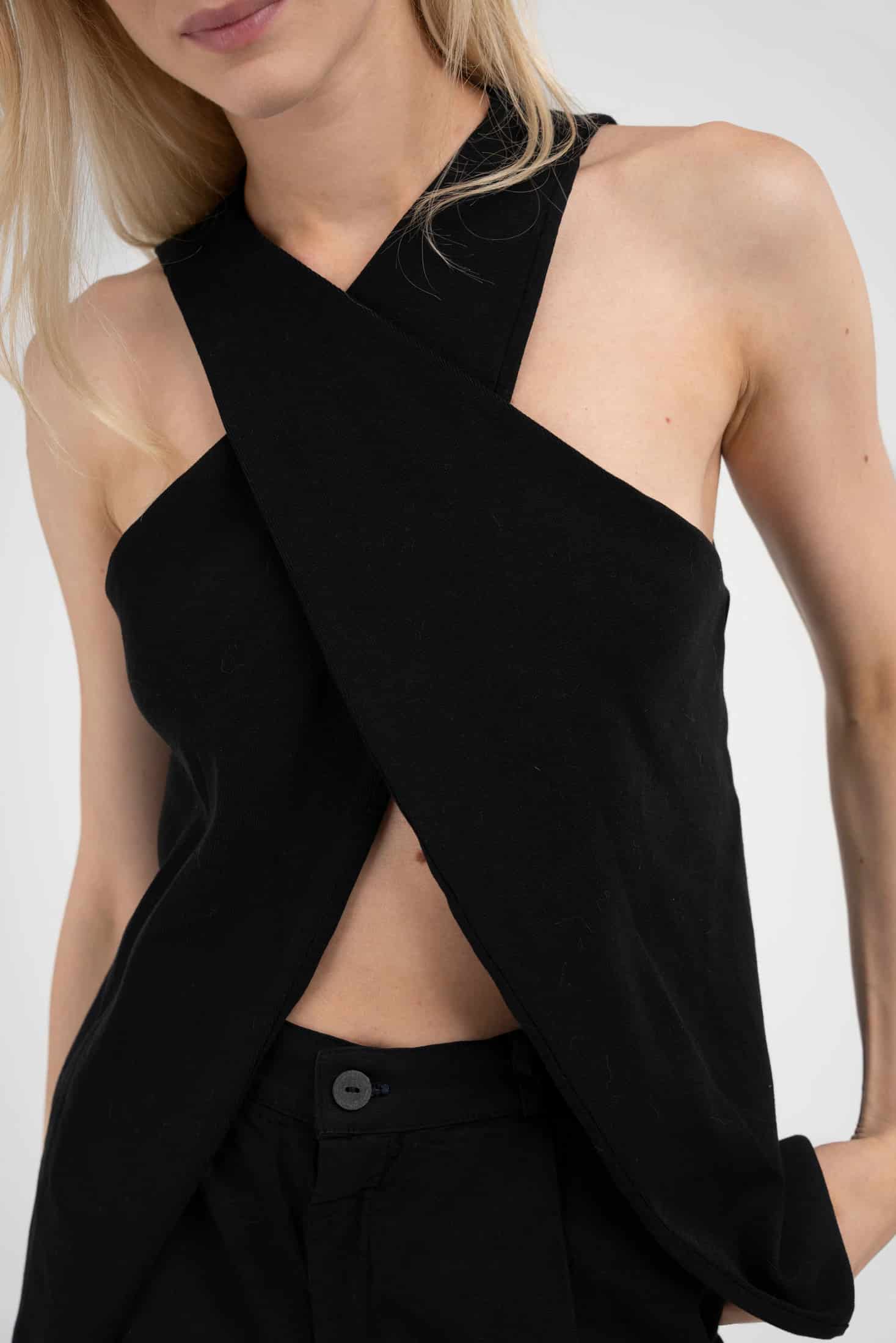 Crossed Organic Rib Top - miniatura 5