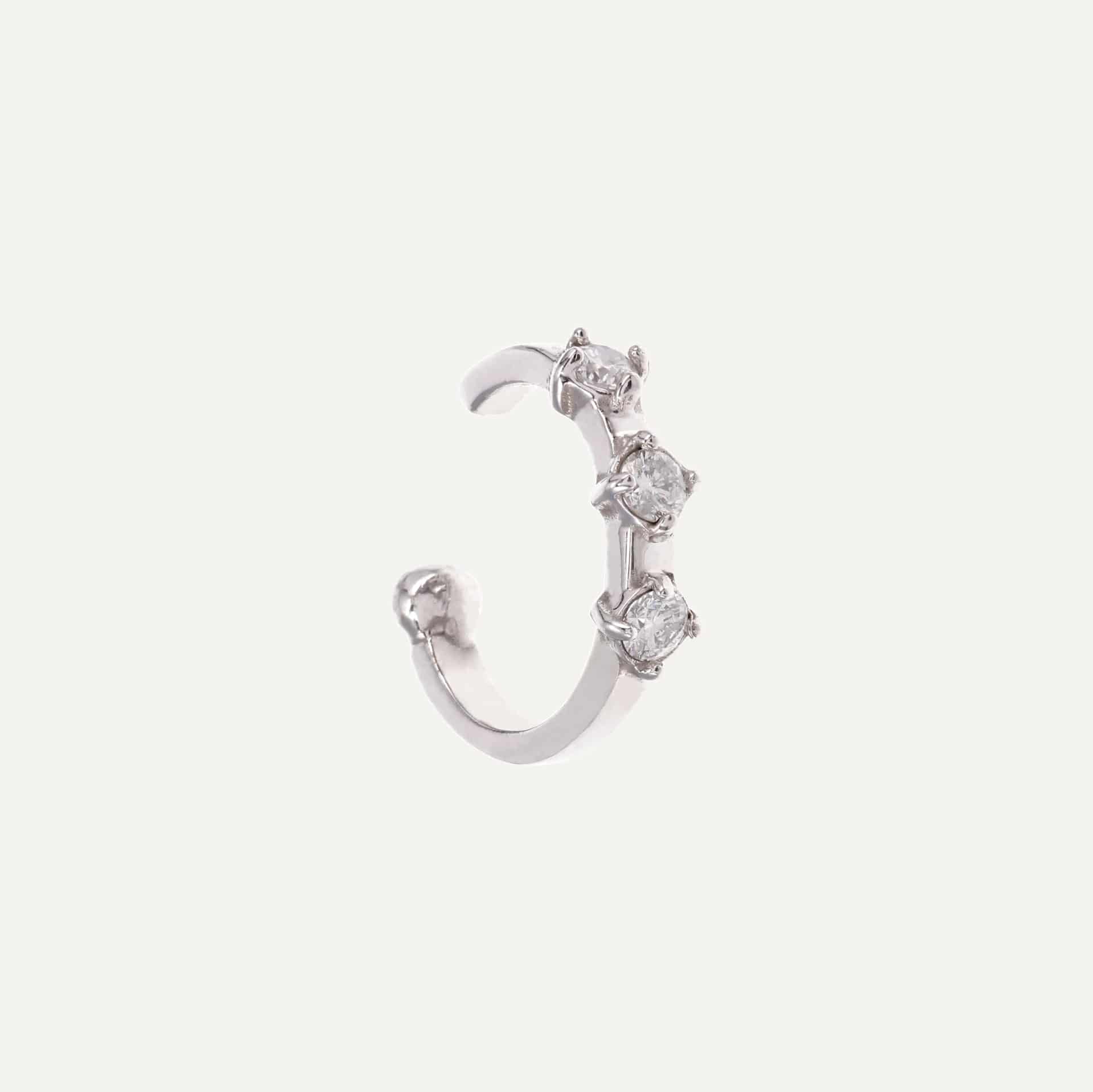 Ear cuff tres piedras - miniatura 1