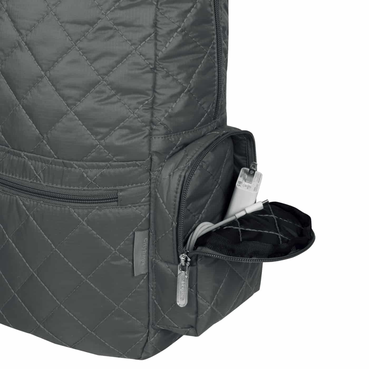 Morral Plegable Puffer Negro - miniatura 14