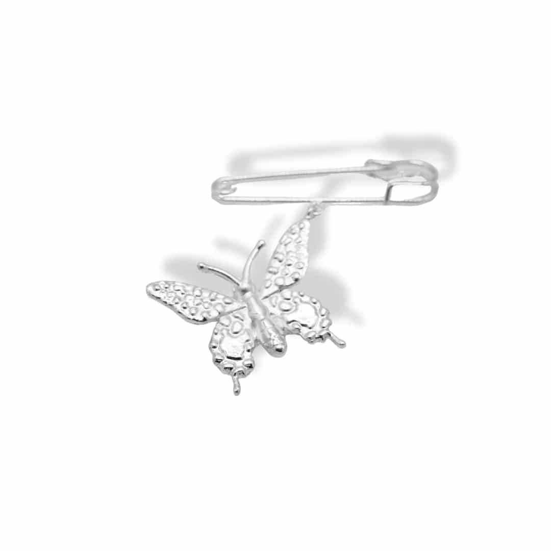 Pin tipo gancho con mariposa grande - miniatura 1