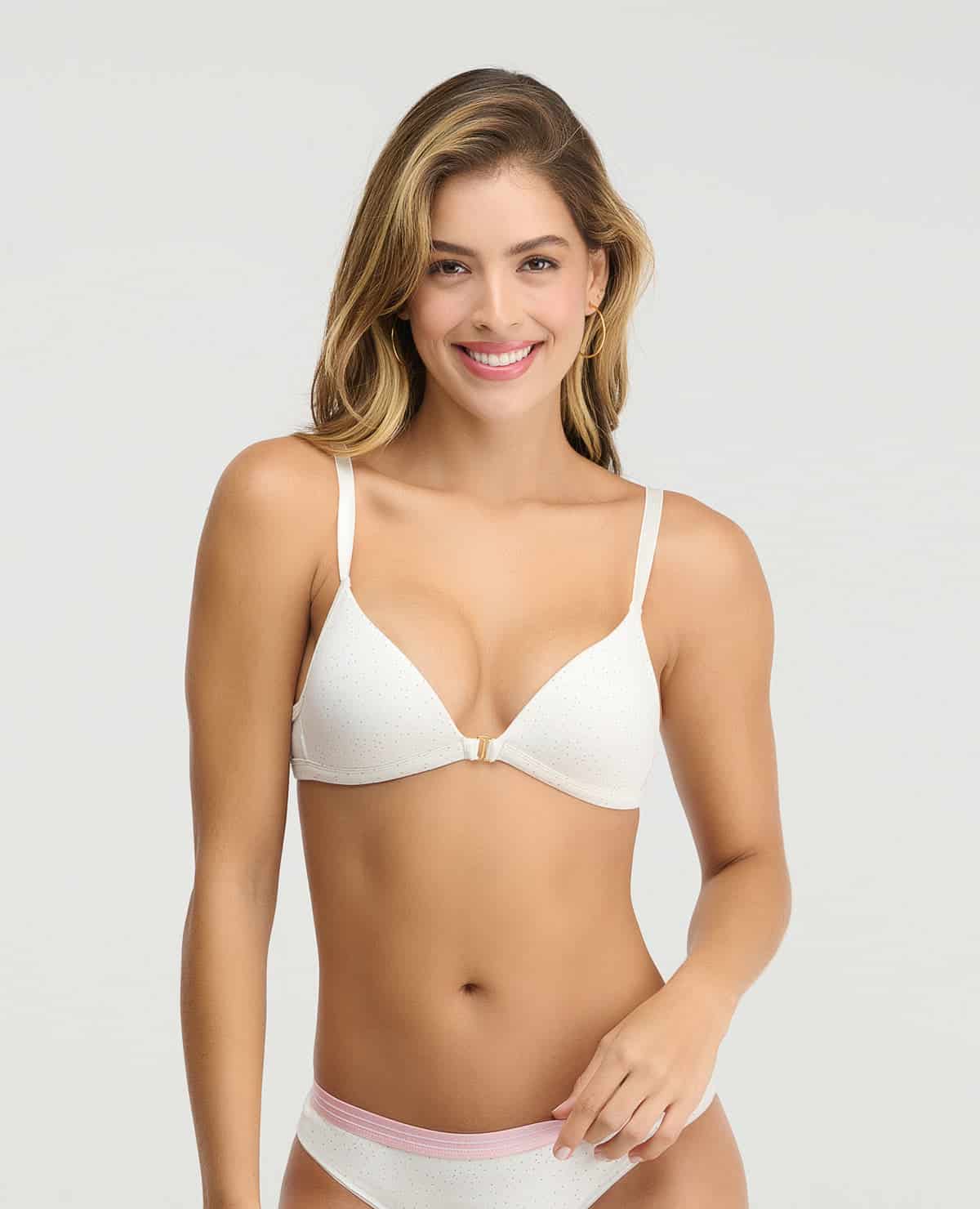 Brasier Realce Natural | Escote Profundo | Broche Frontal - miniatura 1