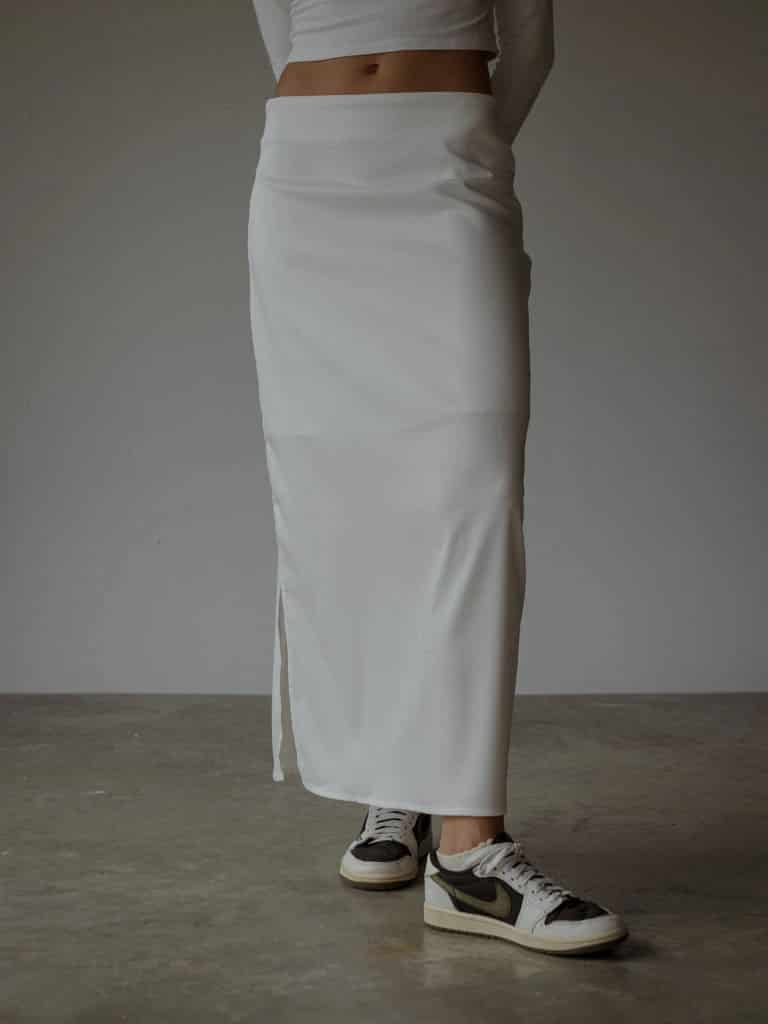 LONG CORE SKIRT  - SOFT WHITE - miniatura 10