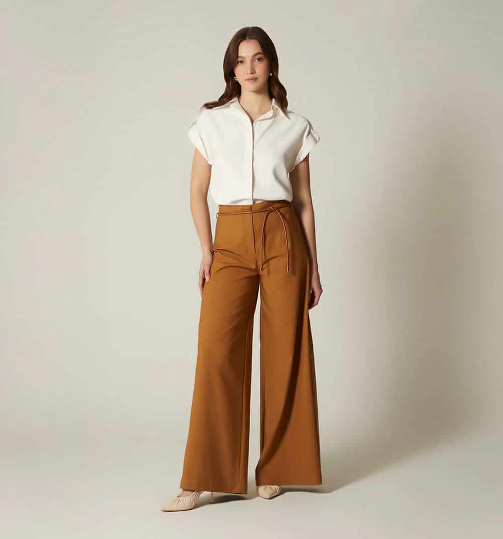Blusa camisera manga sisa con charretera - miniatura 1
