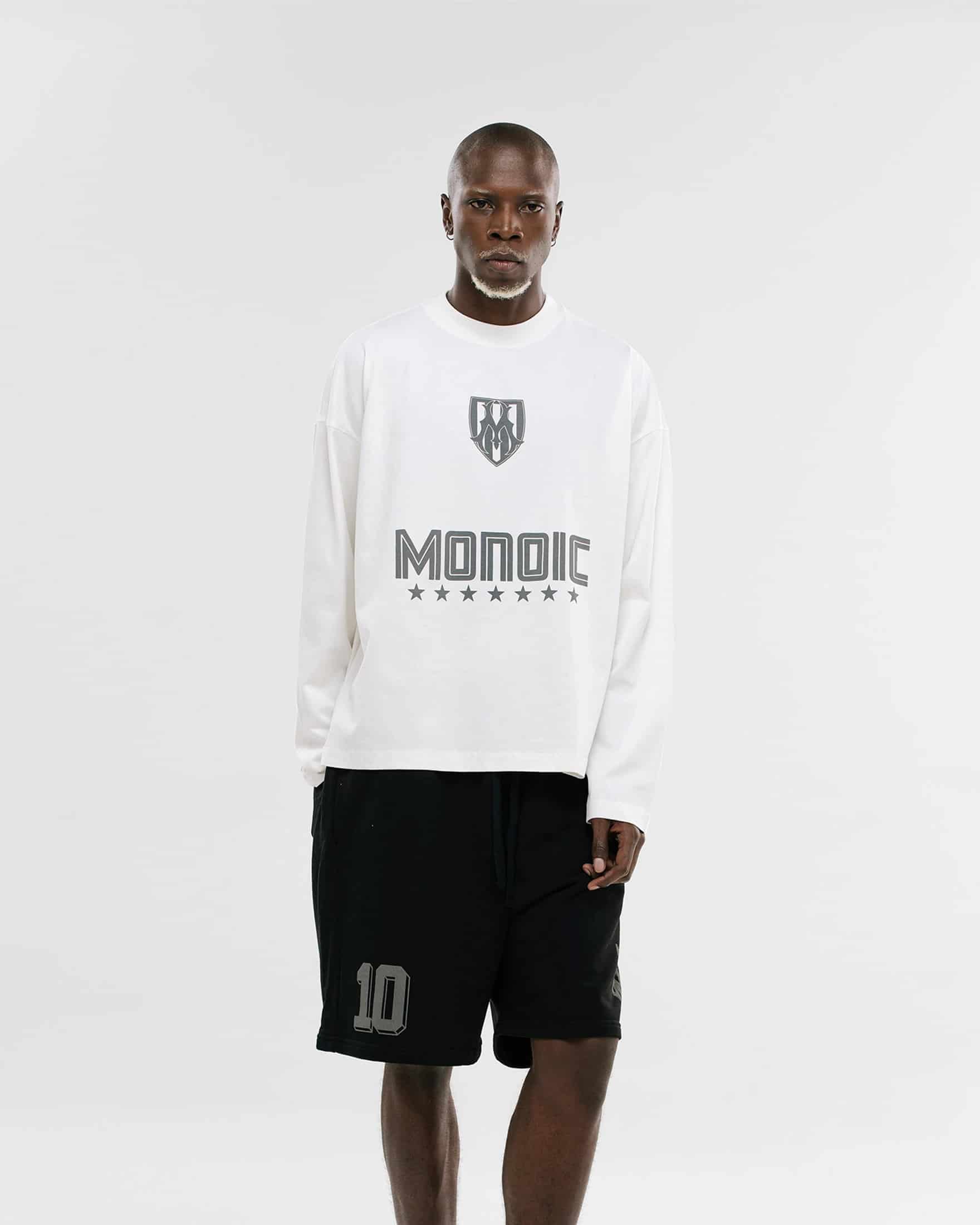 Camiseta Oversized Shield Long Sleeve - Off White - miniatura 2