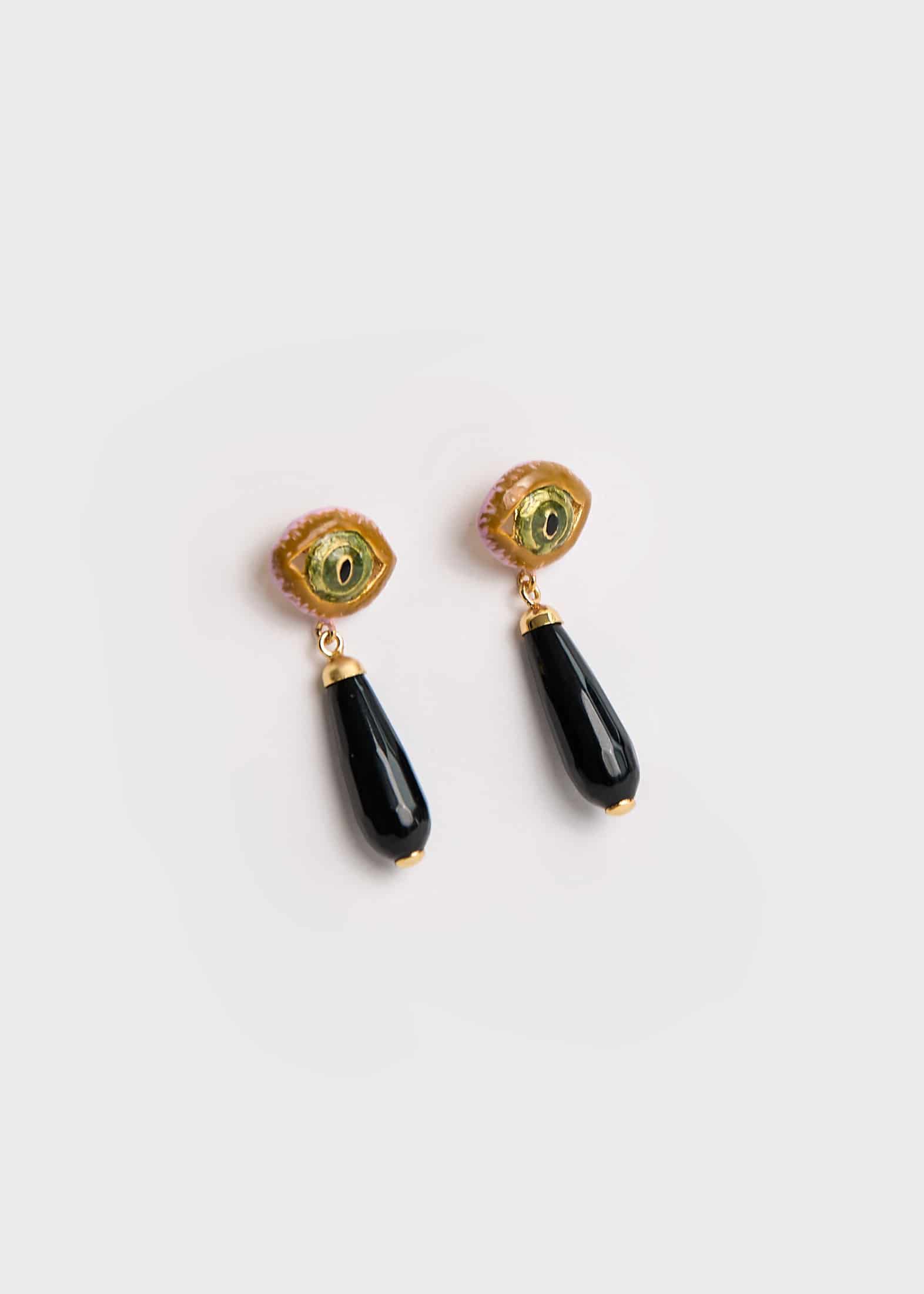 Aretes Cat Drop Lilac - miniatura 3